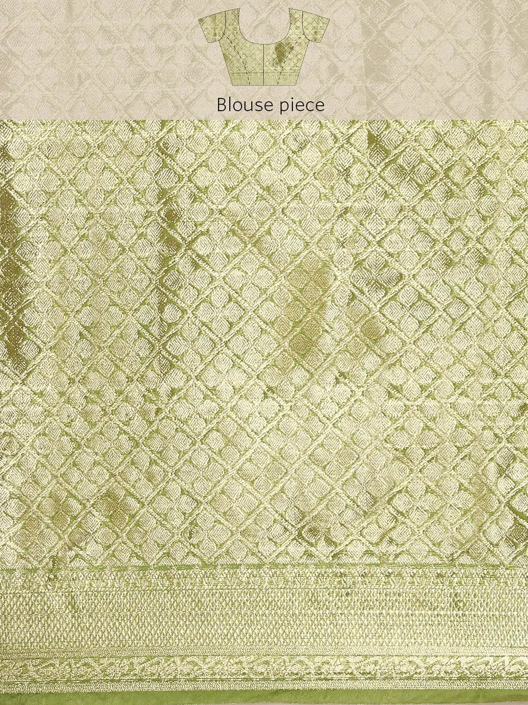 Banarasi Katan Tissue Silk Lehriya Desine Festive Wear Saree