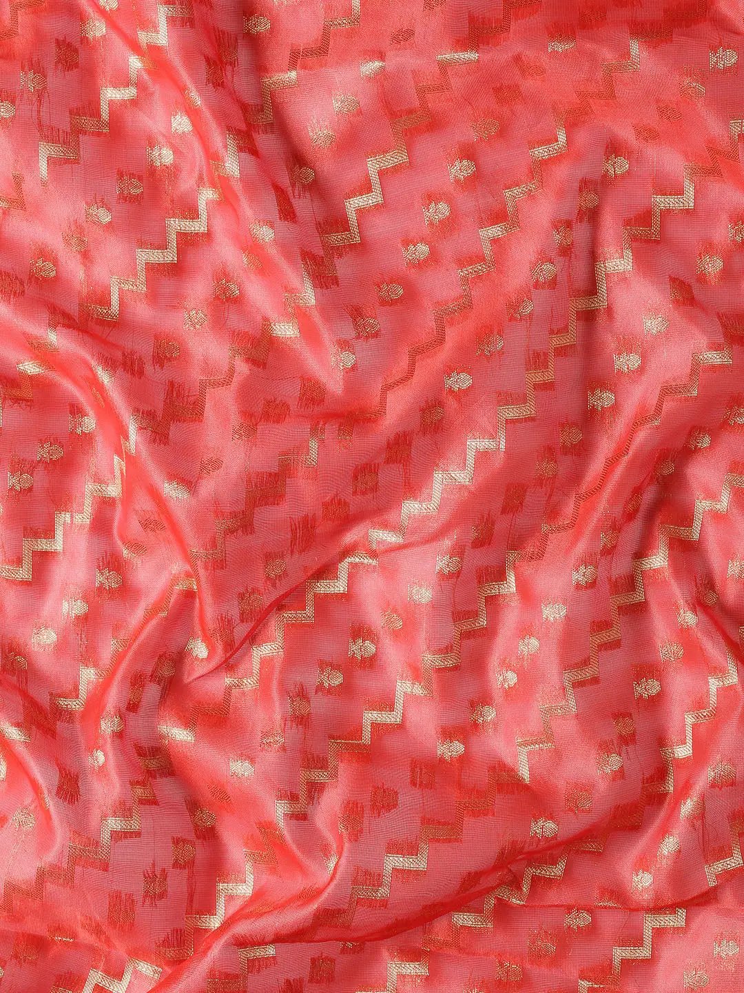 Banarasi Katan Tissue Silk Lehriya Desine Festive Wear Saree