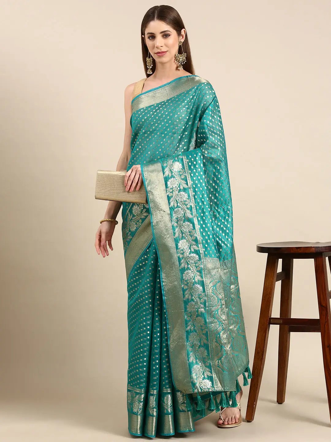Banarasi Katan Silk Butti Design Saree