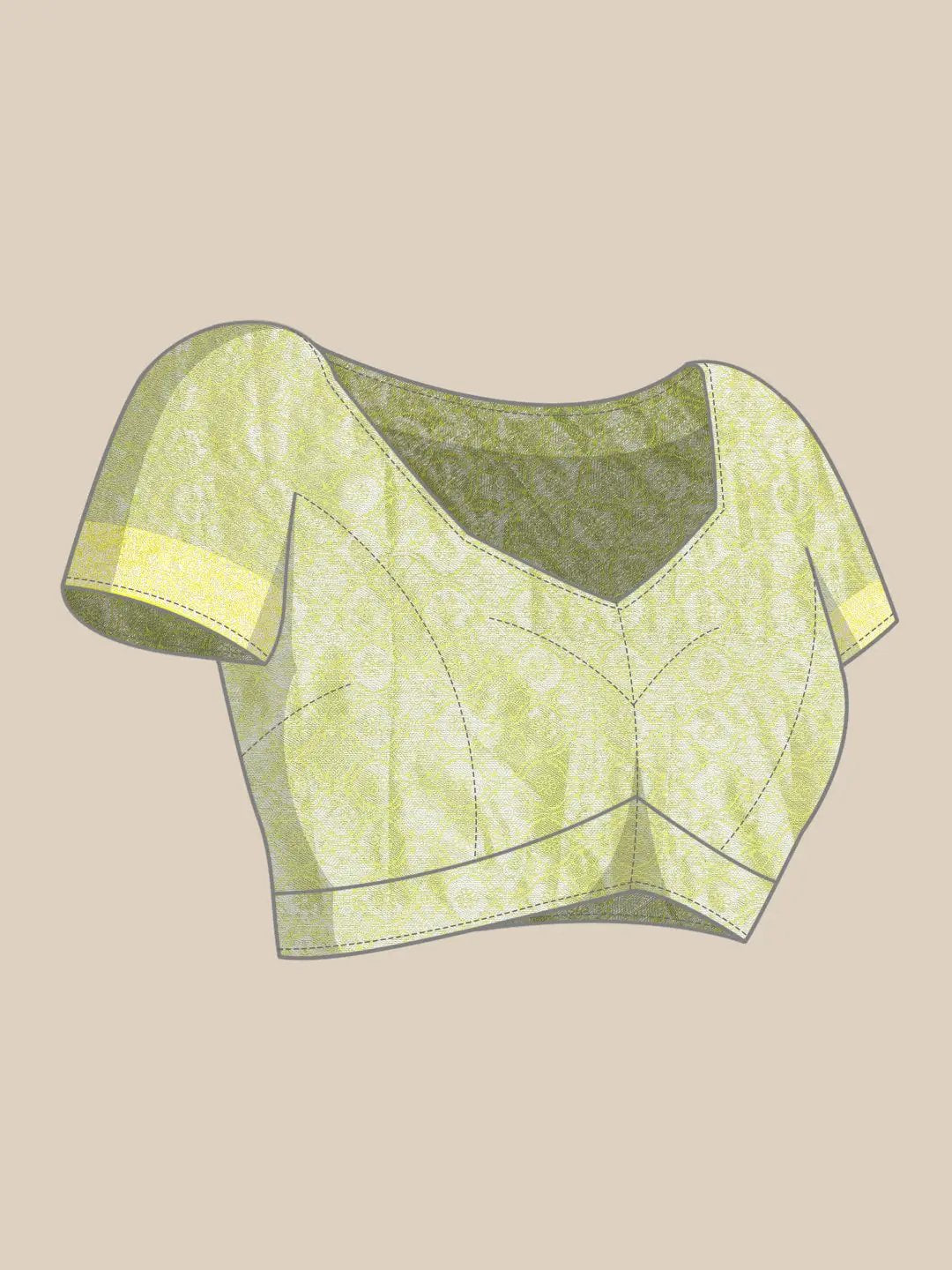 Banarasi Katan Silk Flower Design Saree