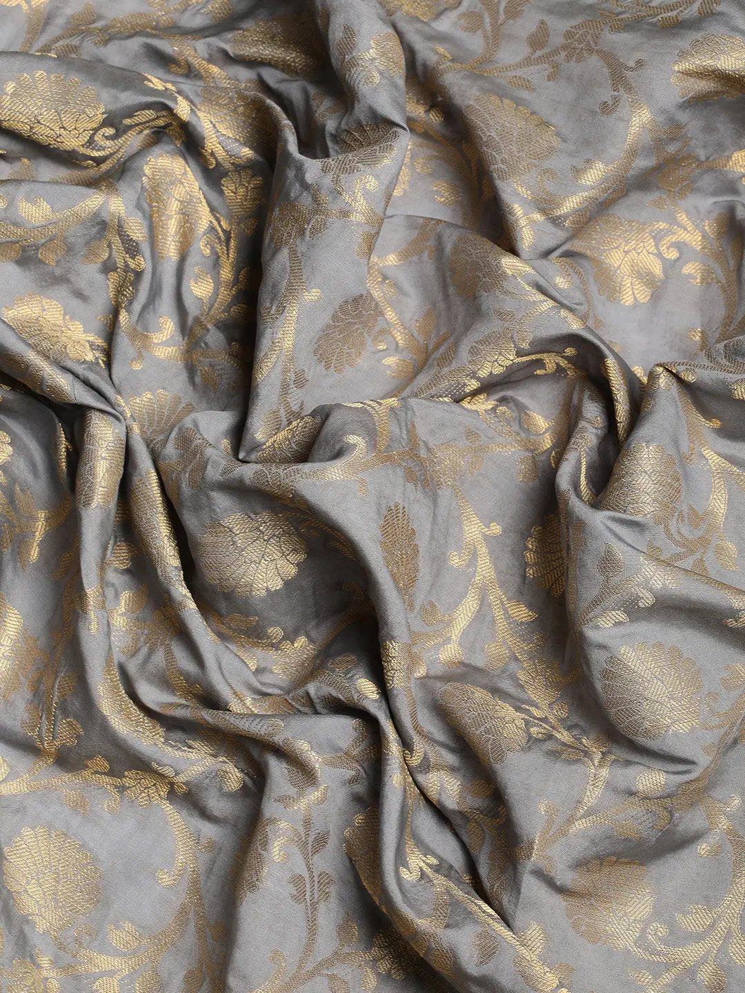 Banarasi Katan Silk Flower Design Saree