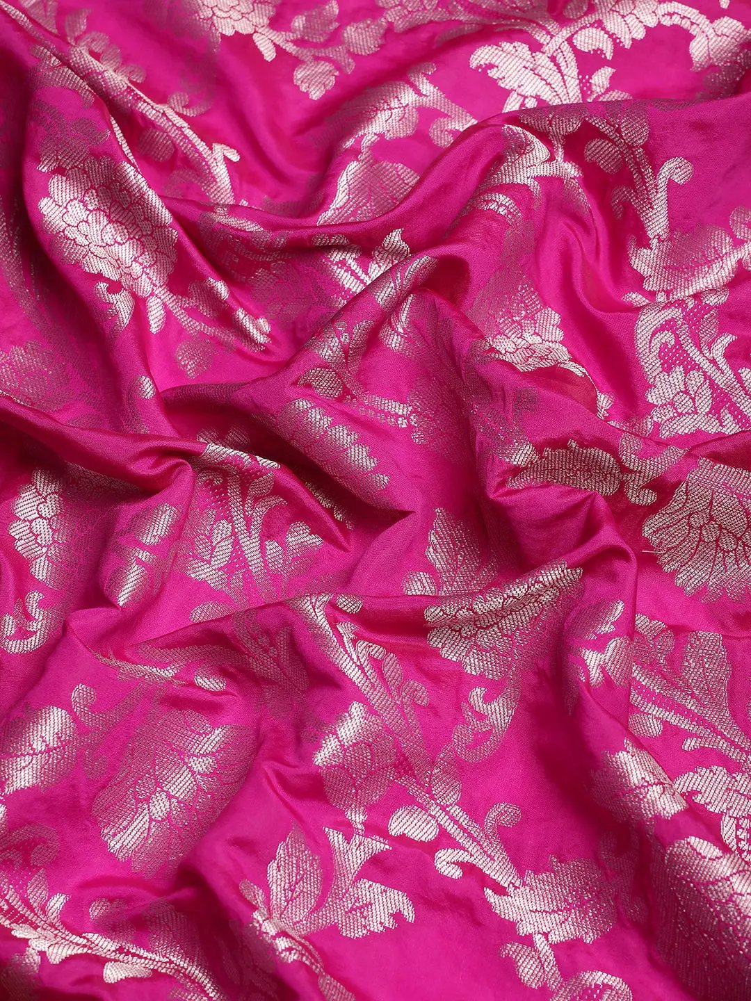 Banarasi Katan Silk Flower Design Saree