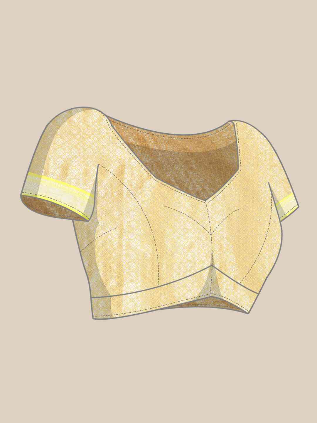 Banarasi Katan Silk Flower Design Saree