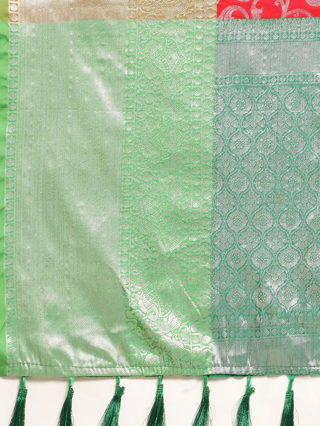 Banarasi Katan Silk Flower Design Saree