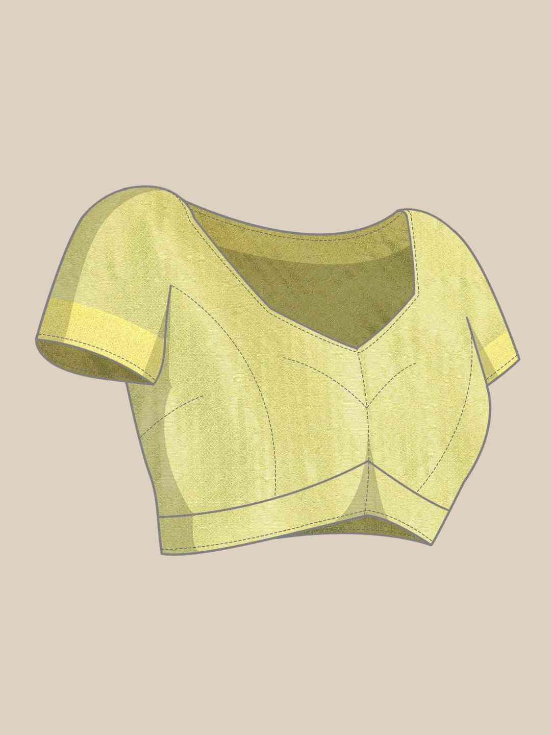 Banarasi Katan Silk Flower Design Saree