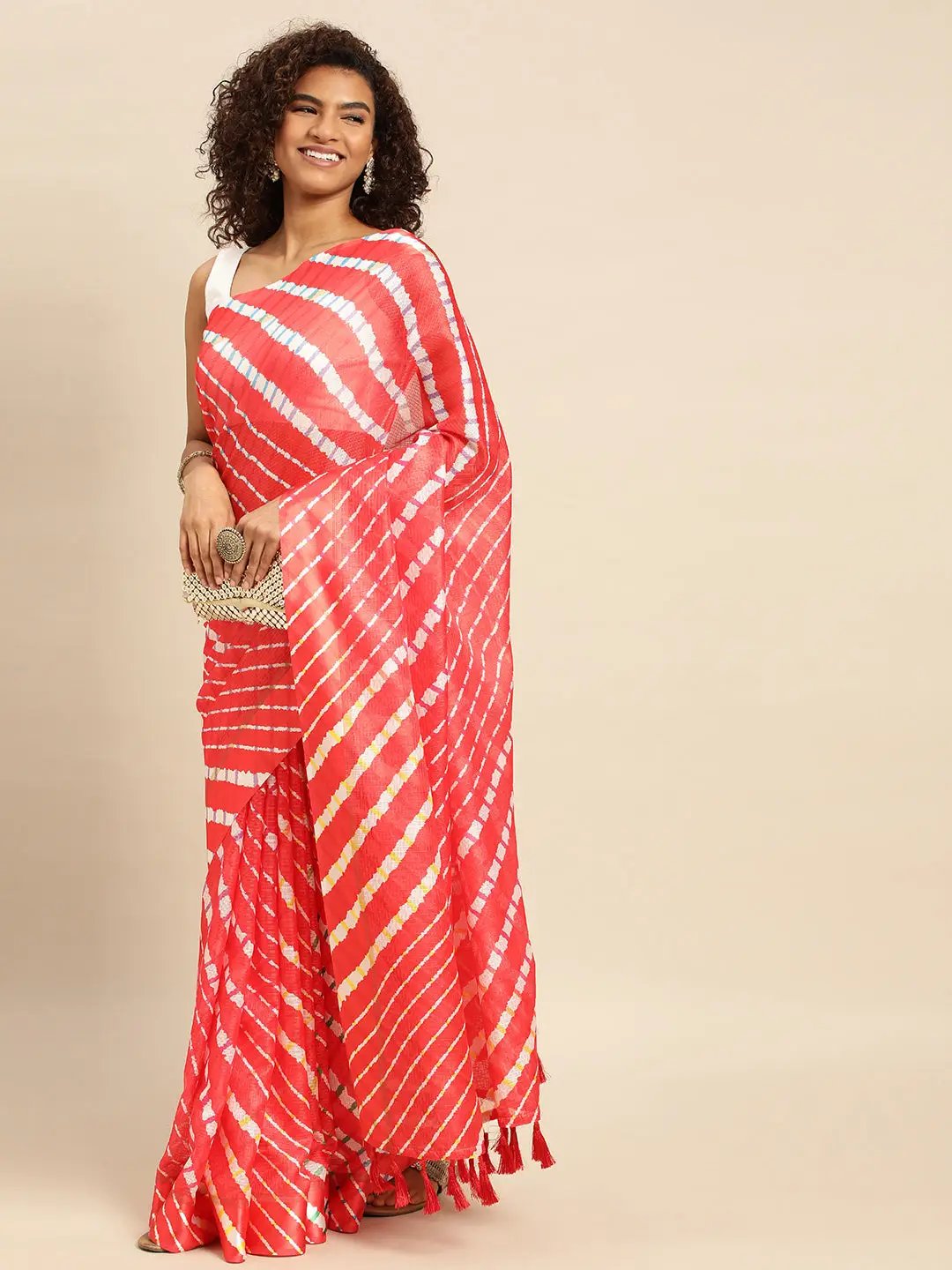 Soft Satin Kota Doriya Batik Print Saree