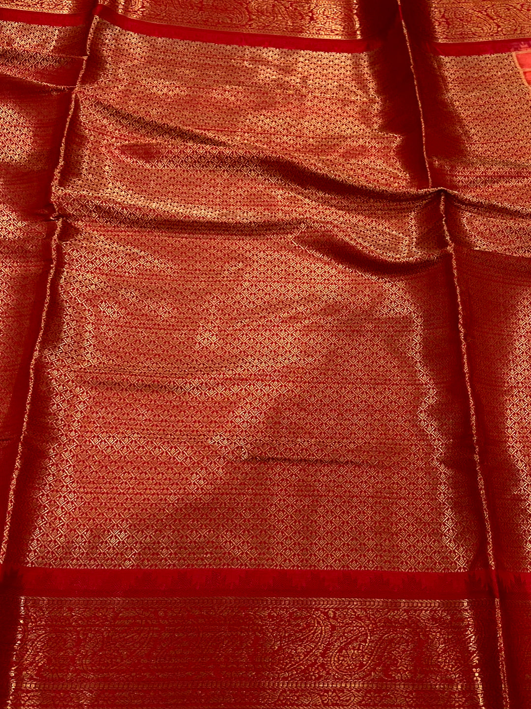 Red Floral Bloom Kovai Rettapet Saree