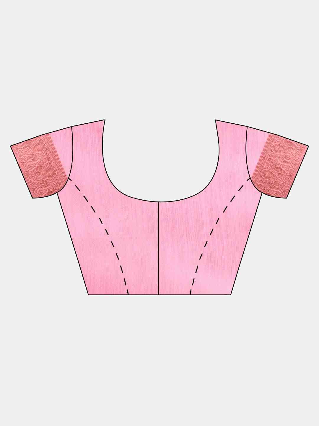 Stylish Light Pink Colour Woven Design Cotton Saree