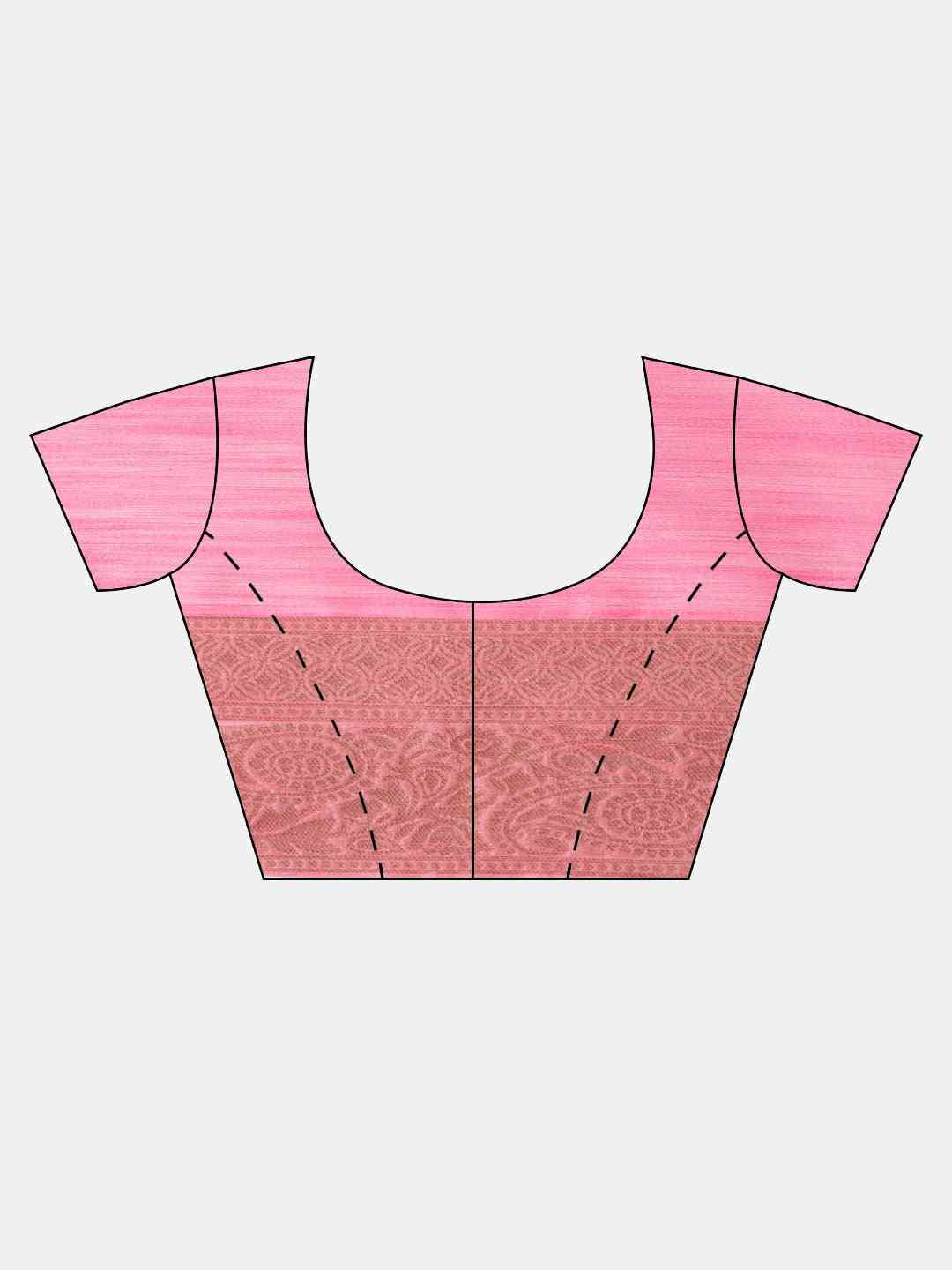 Bollywood Pink Colour Woven Design Cotton Saree