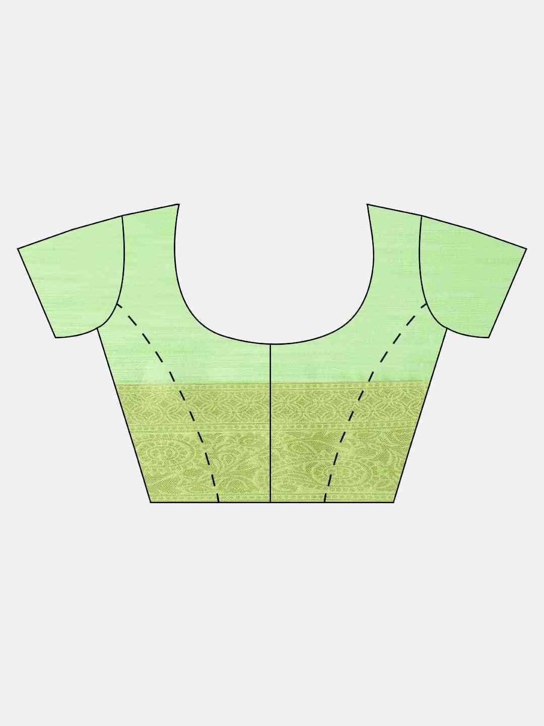 Bollywood Pista Colour Woven Design Cotton Saree