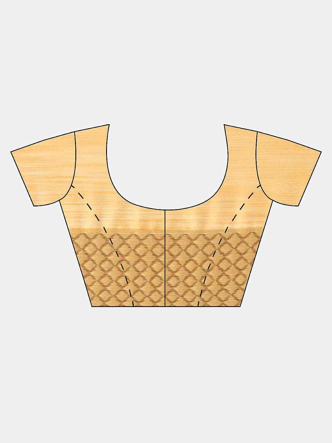 Bollywood Orange Colour Woven Cotton Saree