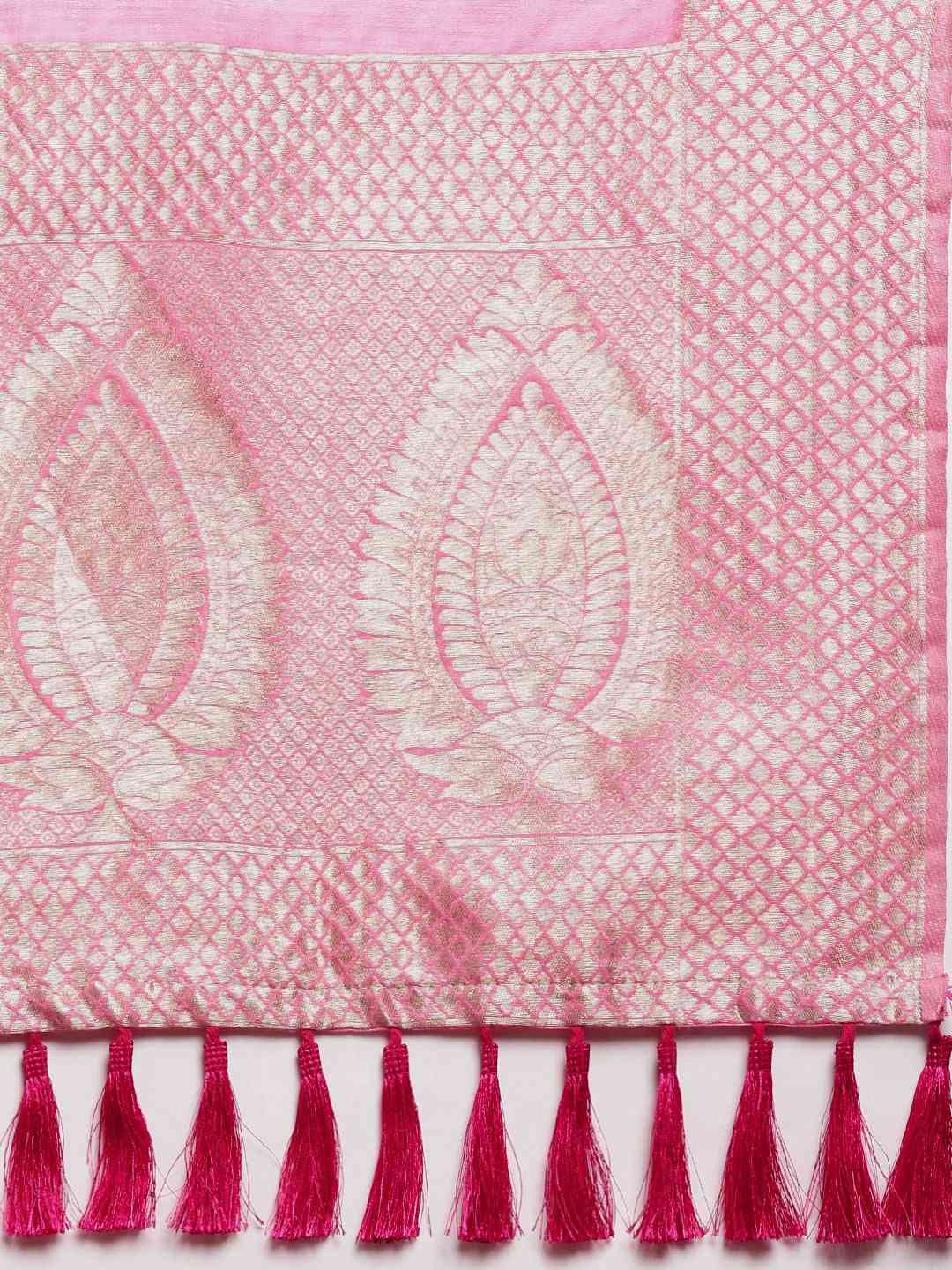 Bollywood Pink Colour Cotton Saree