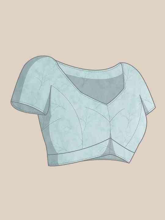 Soft Satin Georgette Saree in Pristel Colour