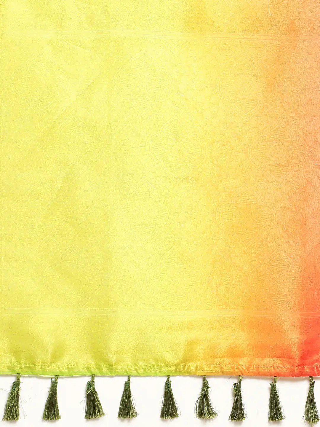 Slub Katan Silk Saree With Digital Print