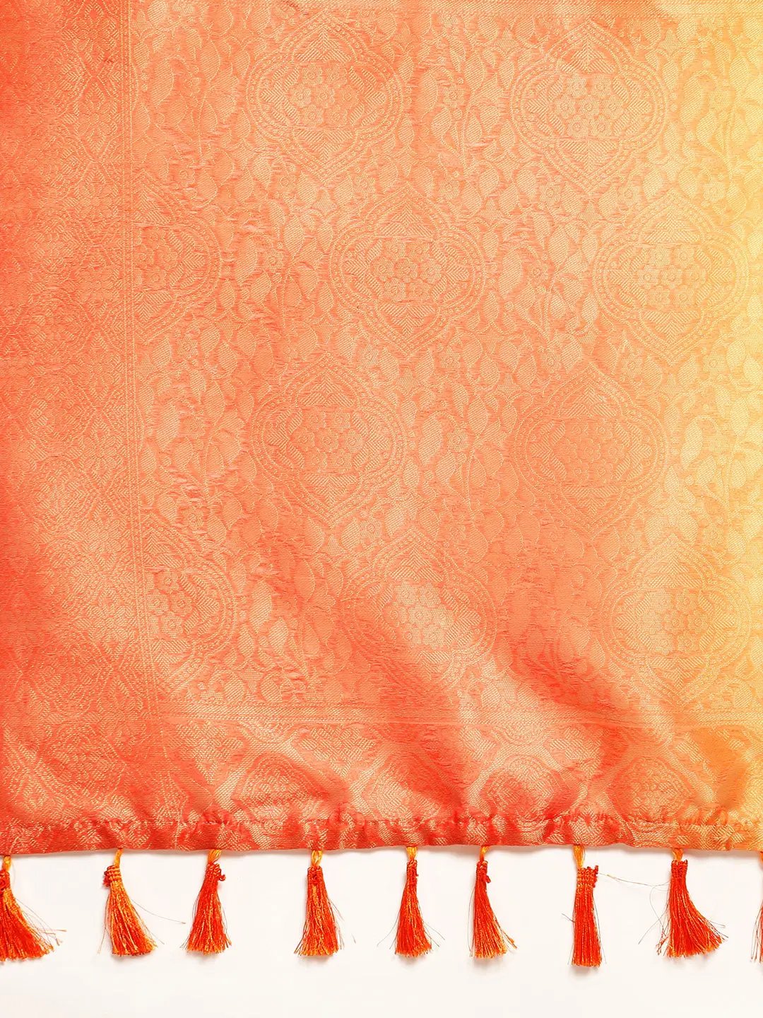 Slub Katan Silk Saree With Digital Print