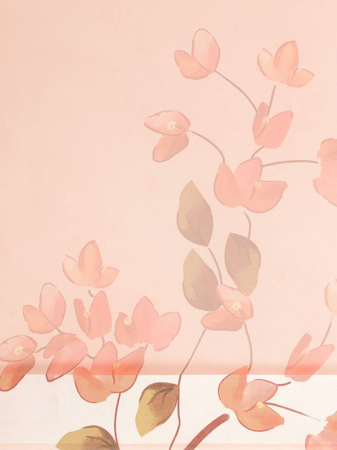 Organza With Satin Border Flower Print Party Wear Saree