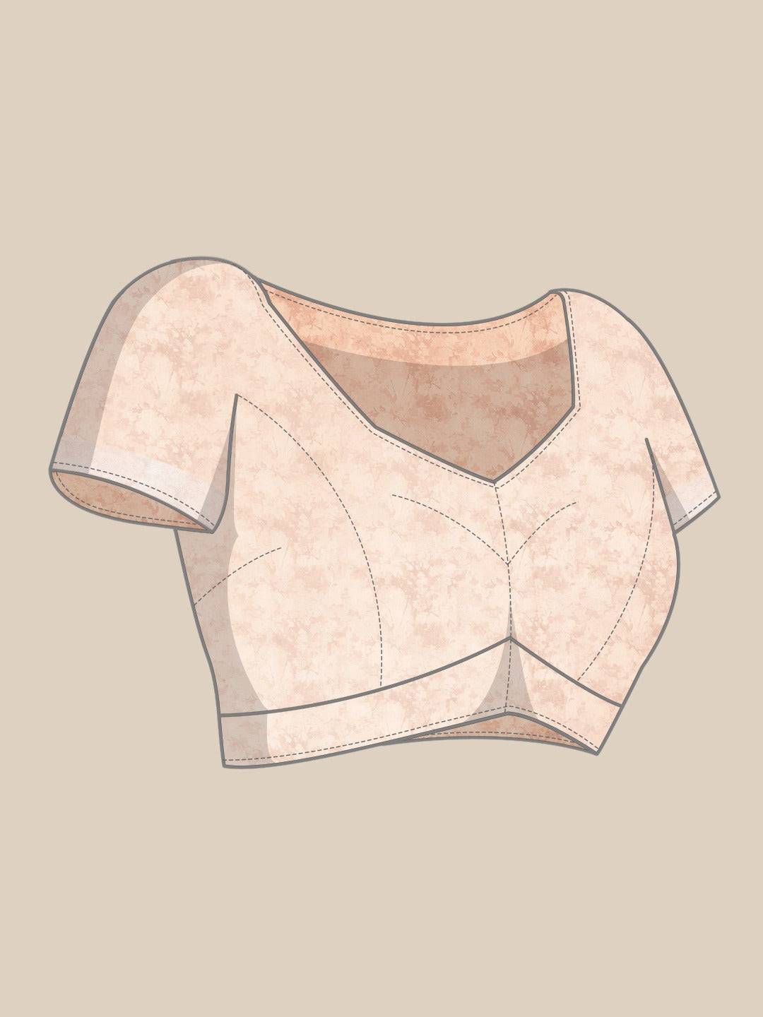 Organza With Satin Border Flower Print Party Wear Saree