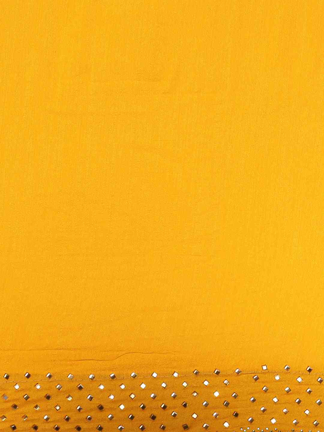 Poly Silk Orange Colour Saree with Embellished Border