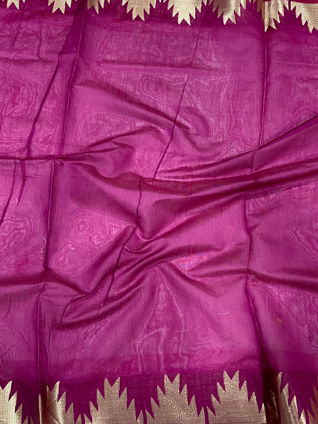 Peach Banarasi Raw Silk Ikkat Saree