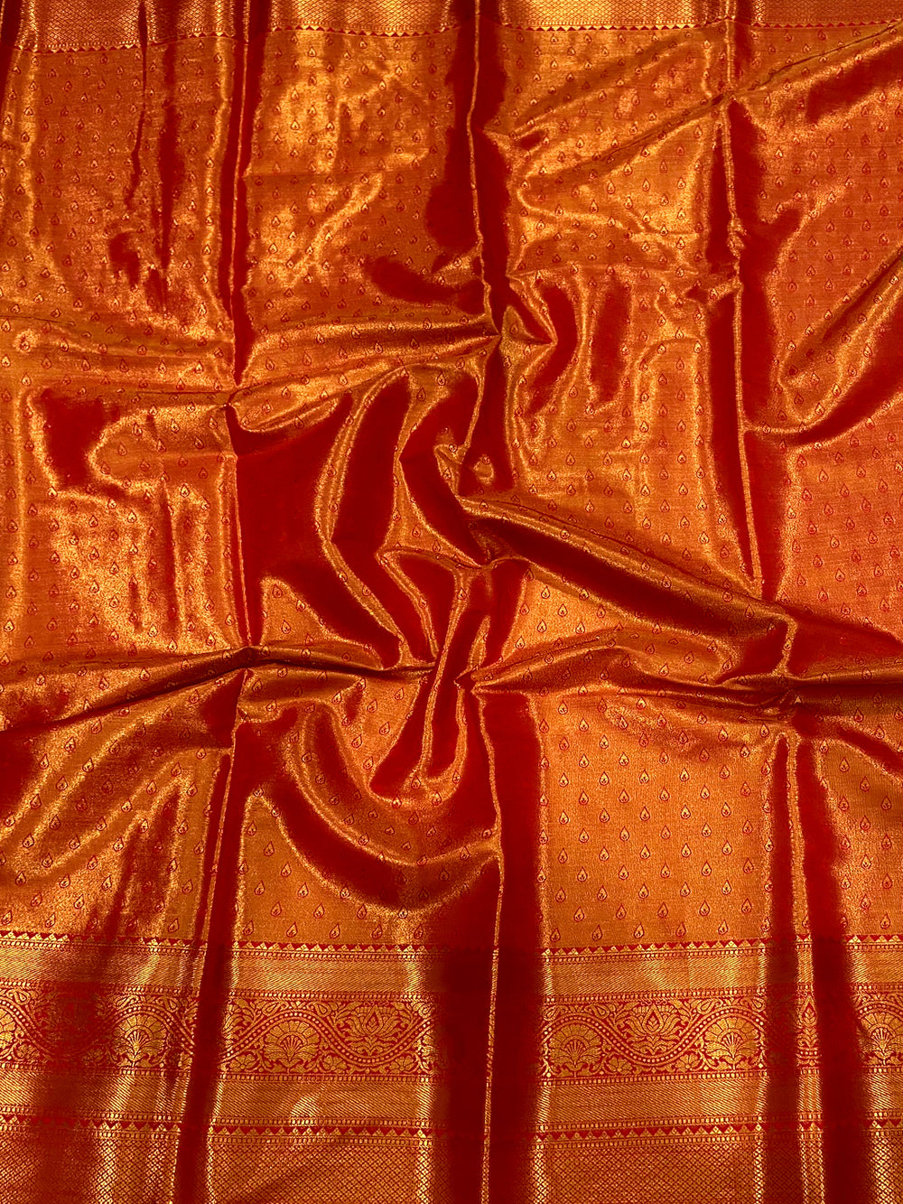 Red Dharmavaram Butterfly Silk Saree