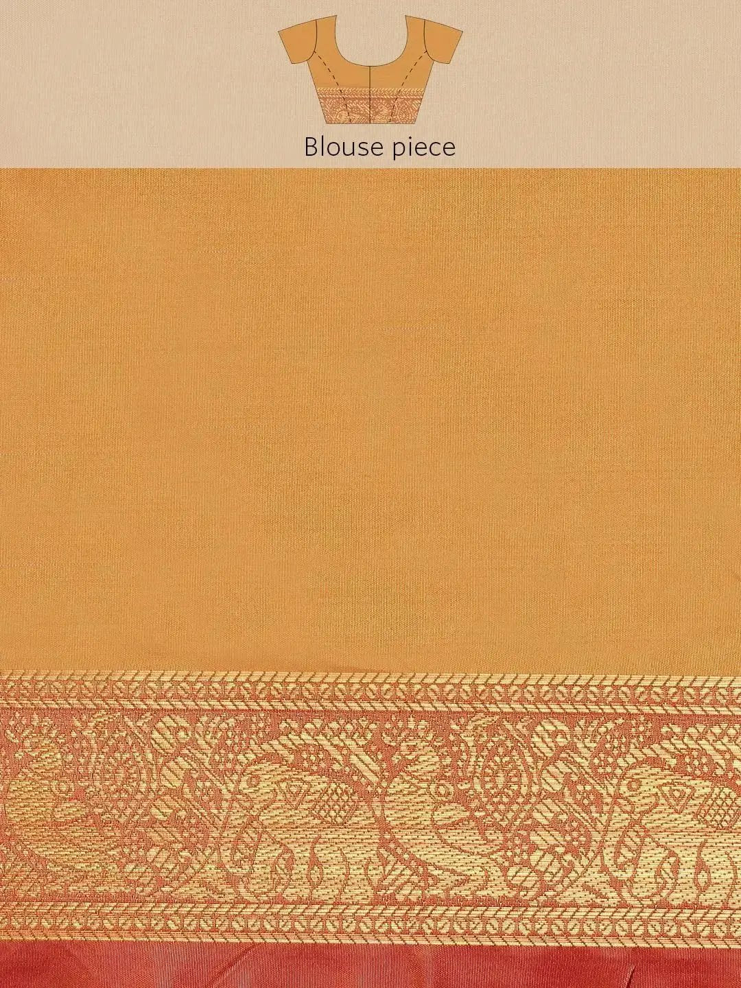 Exclusive Kanjivaram Zari Silk Saree With Ethnic Motifs