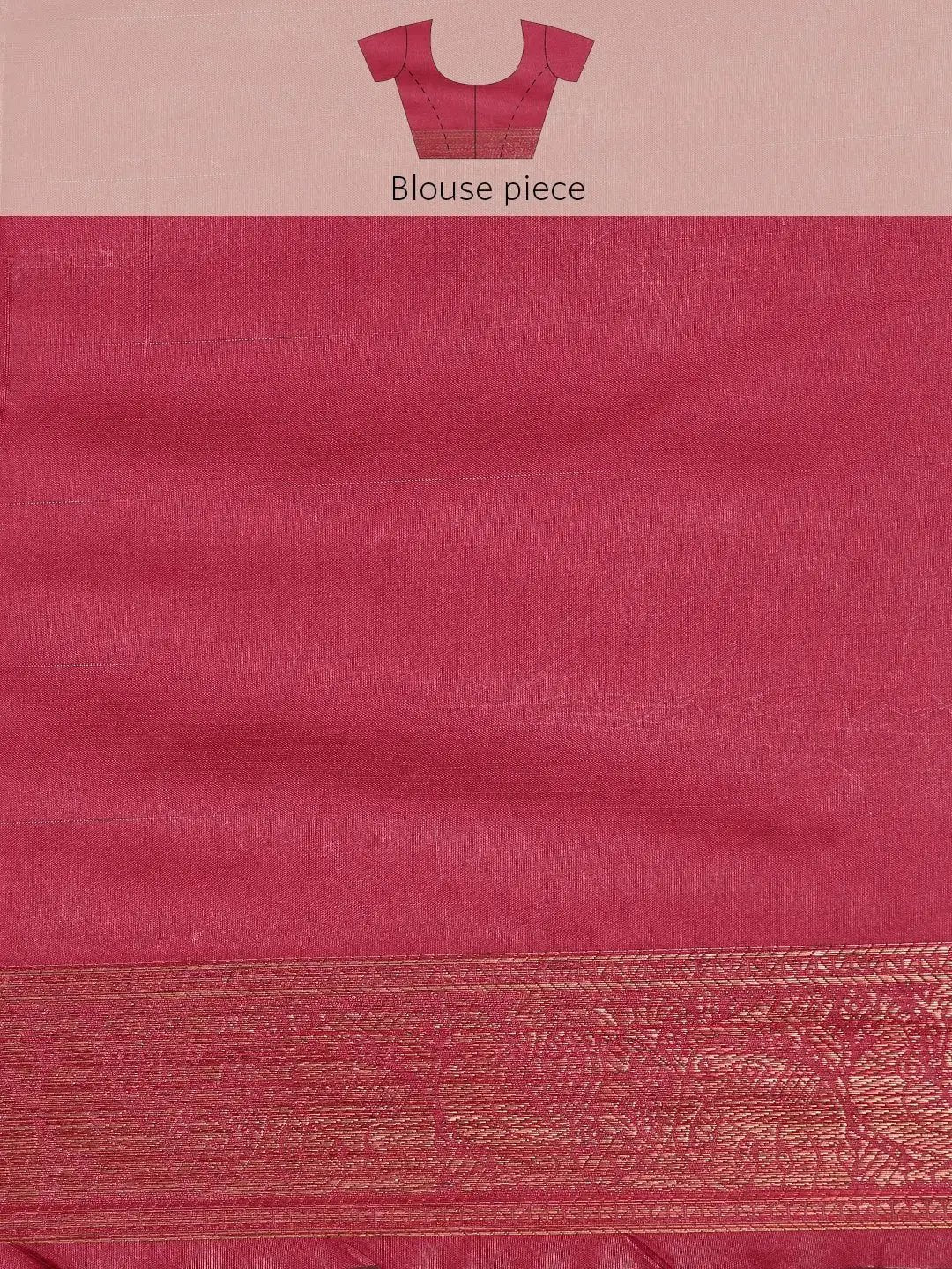 Stylish Kanjivaram Zari Silk Saree With Ethnic Motifs