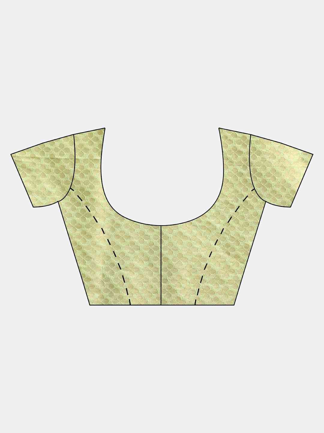 Baluchari Pista Colour Silk Blend Saree