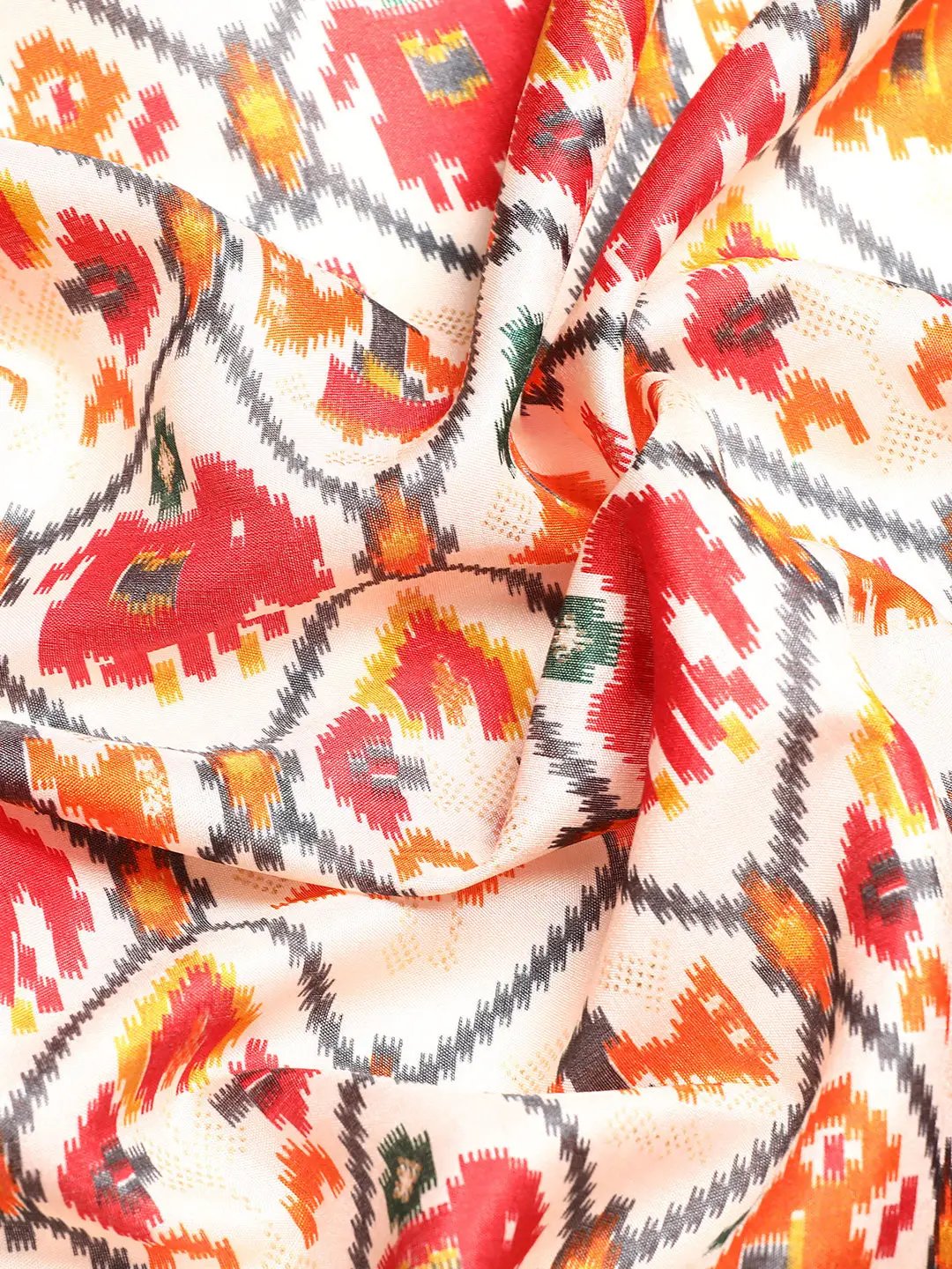 Soft Chanderi Silk Patola Design Festive Wear Saree