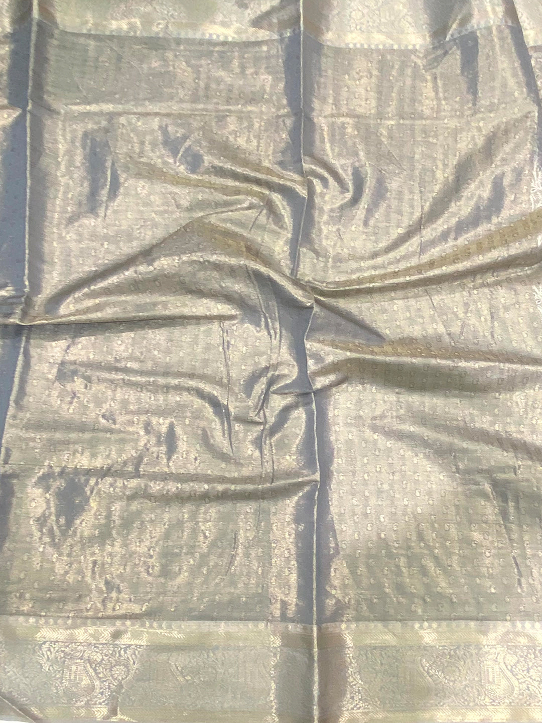 Grey Soft Kanjivaram Silk Saree