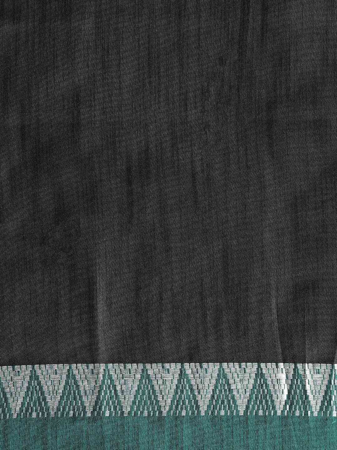 Stylish Green Colour Linen Zari Saree