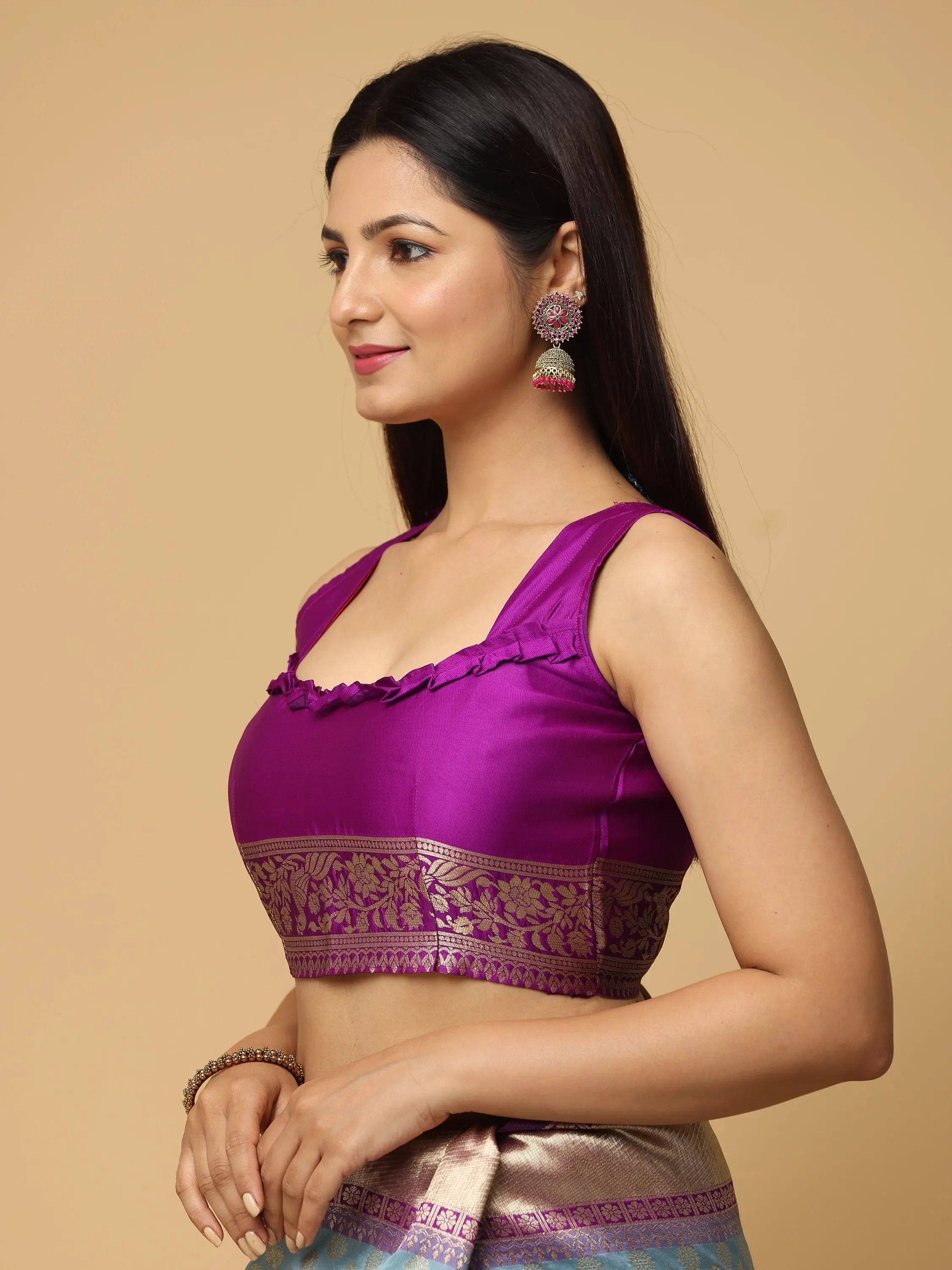 Banarasi Soft Silk Saree With Pattu Zari border