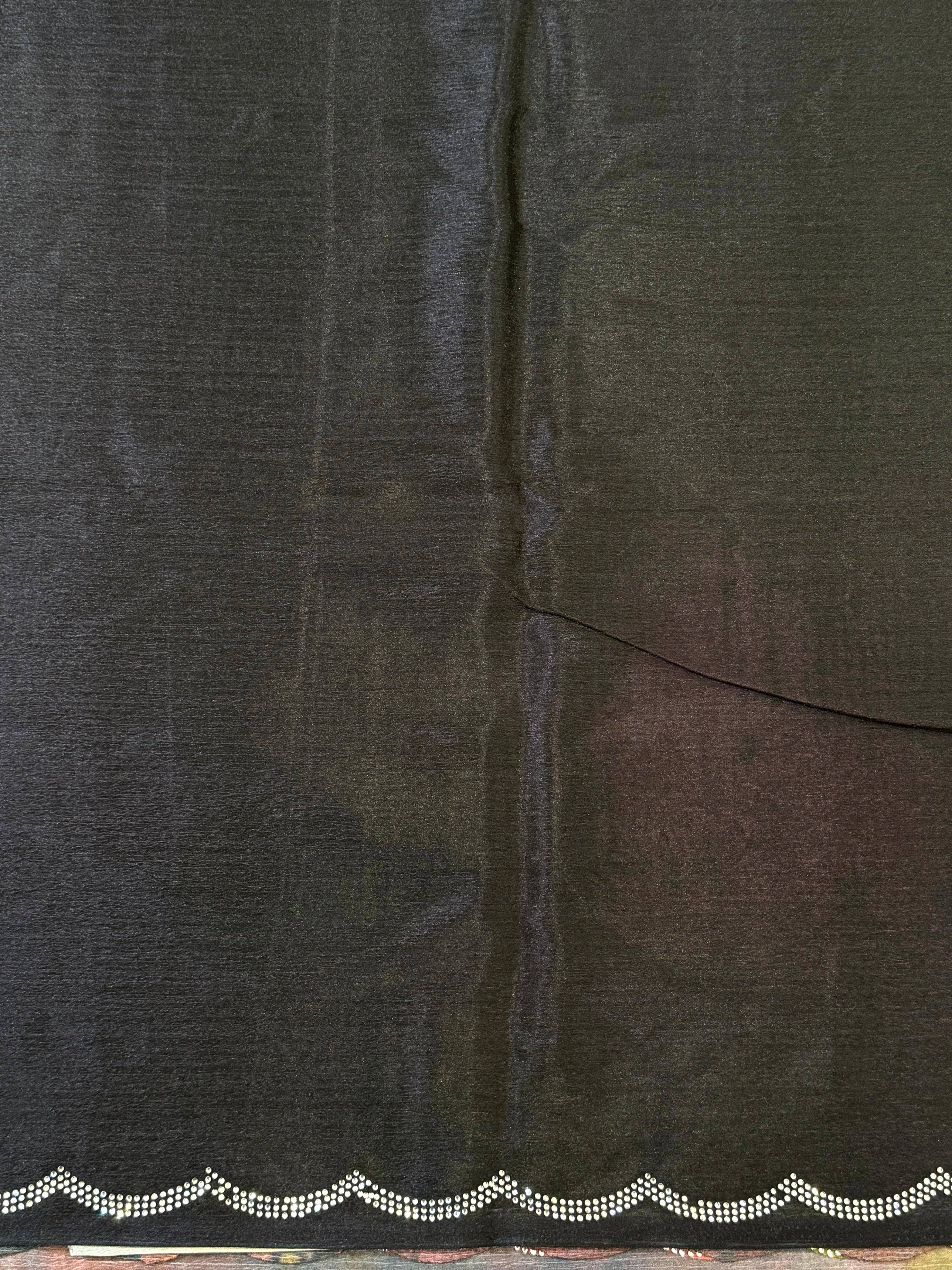 Regal Freehand Abstract Chinnon Saree