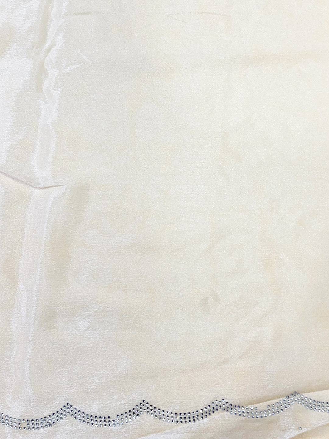 Stylish Chiffon Bandhej Swarovski Saree