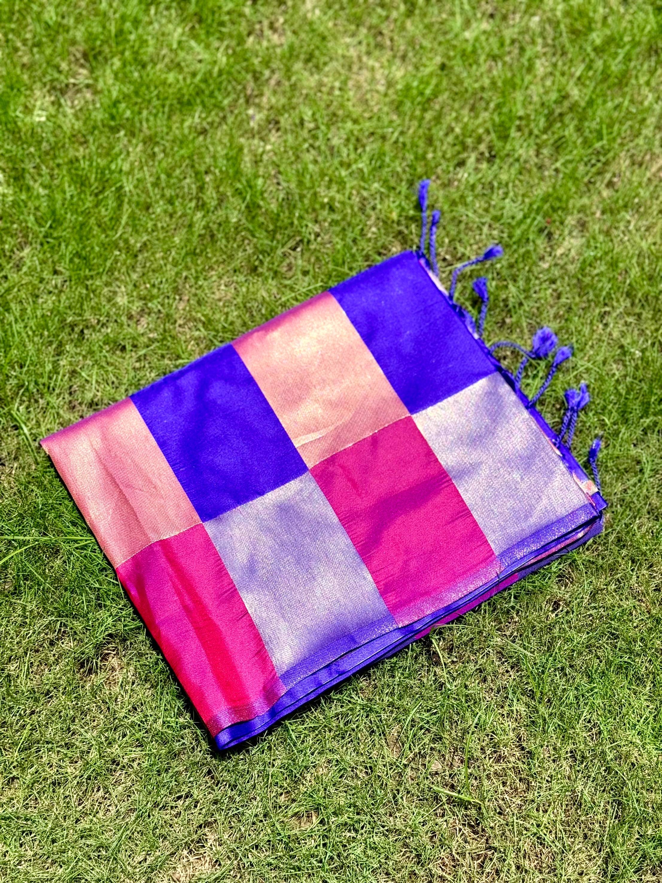 Square Grace Kanjivaram Silk Saree