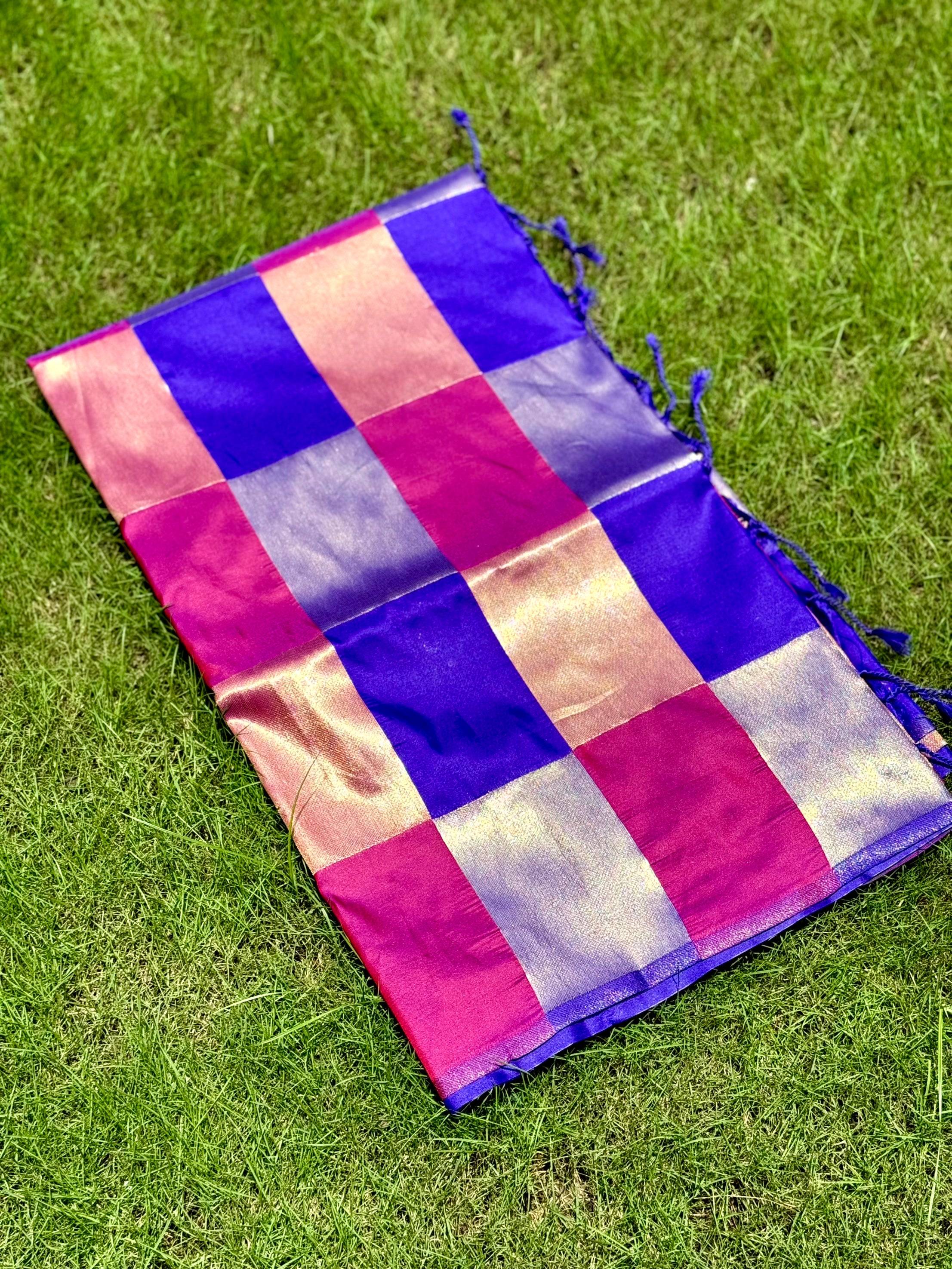 Square Grace Kanjivaram Silk Saree