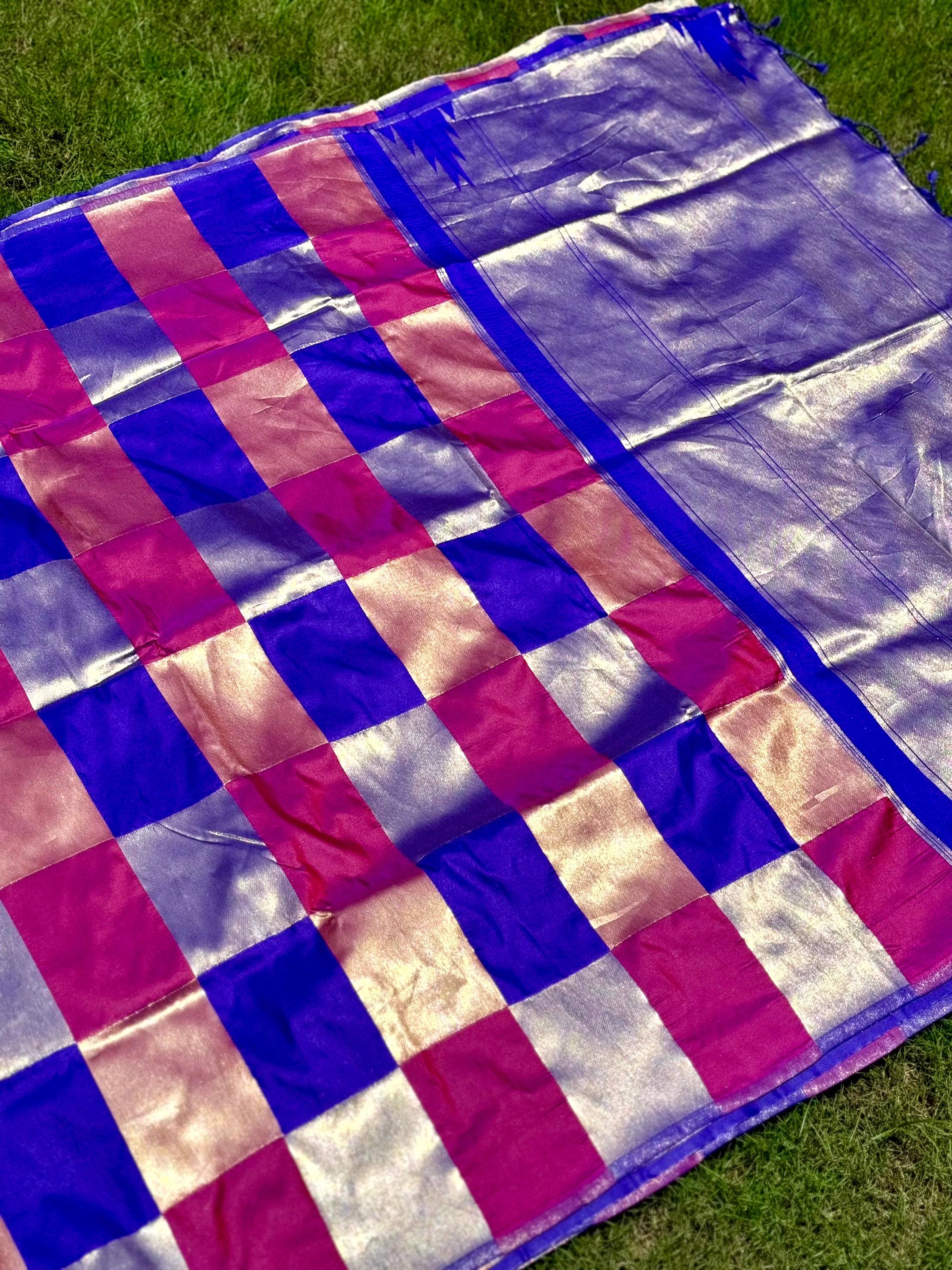 Square Grace Kanjivaram Silk Saree