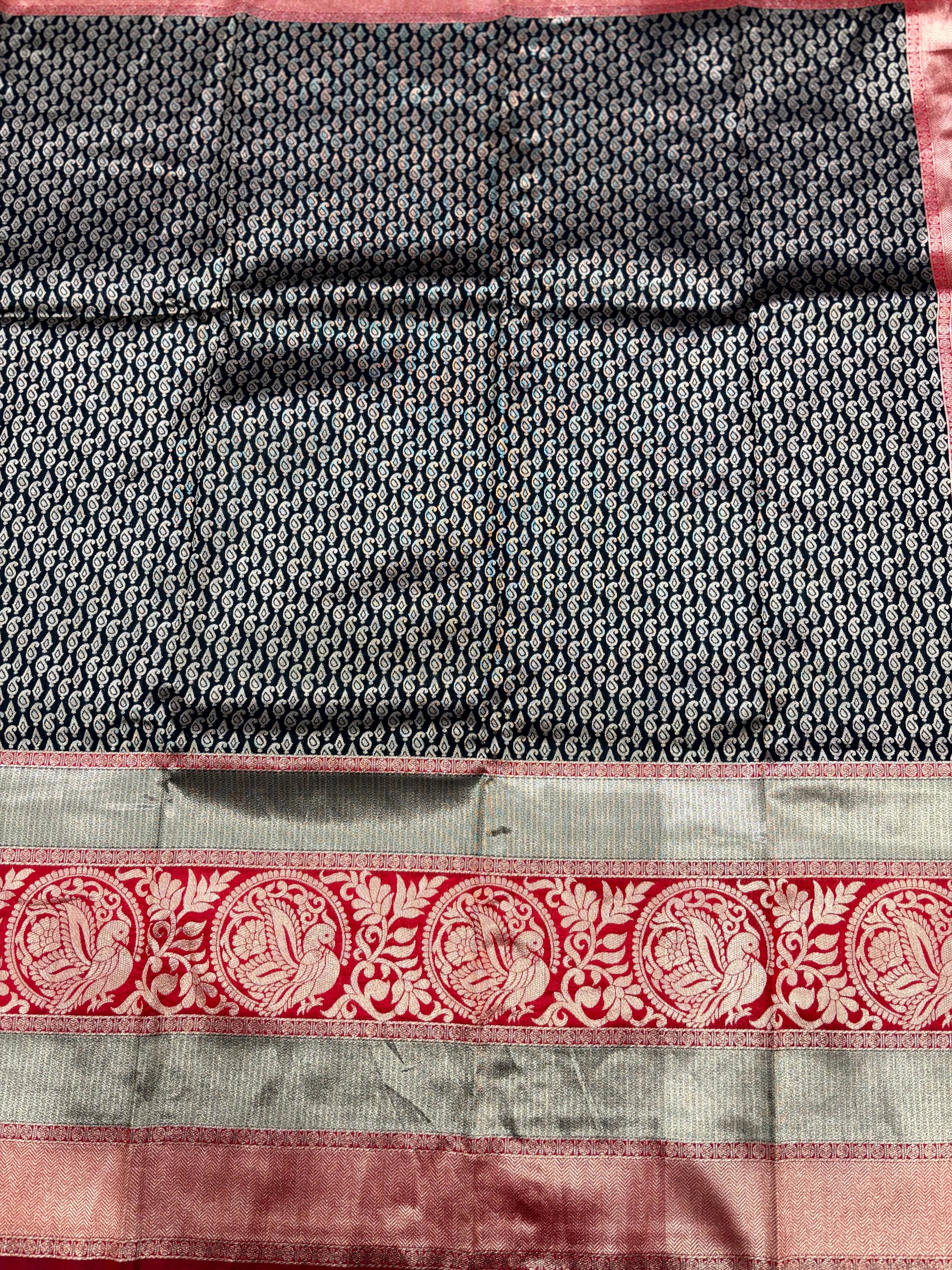 Black Beauty Banarasi Silk Saree