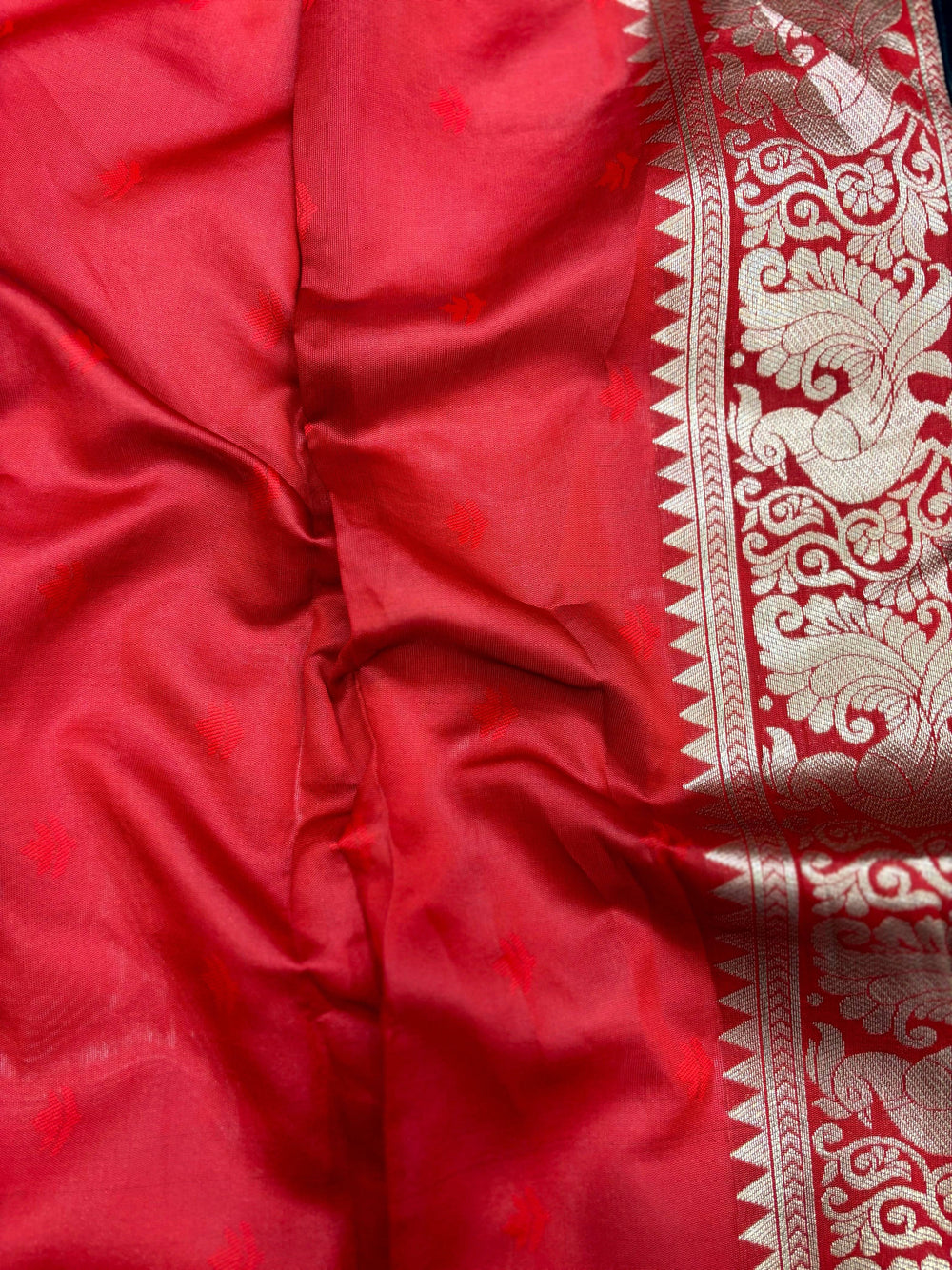 Peacock Black Banarasi Silk Saree