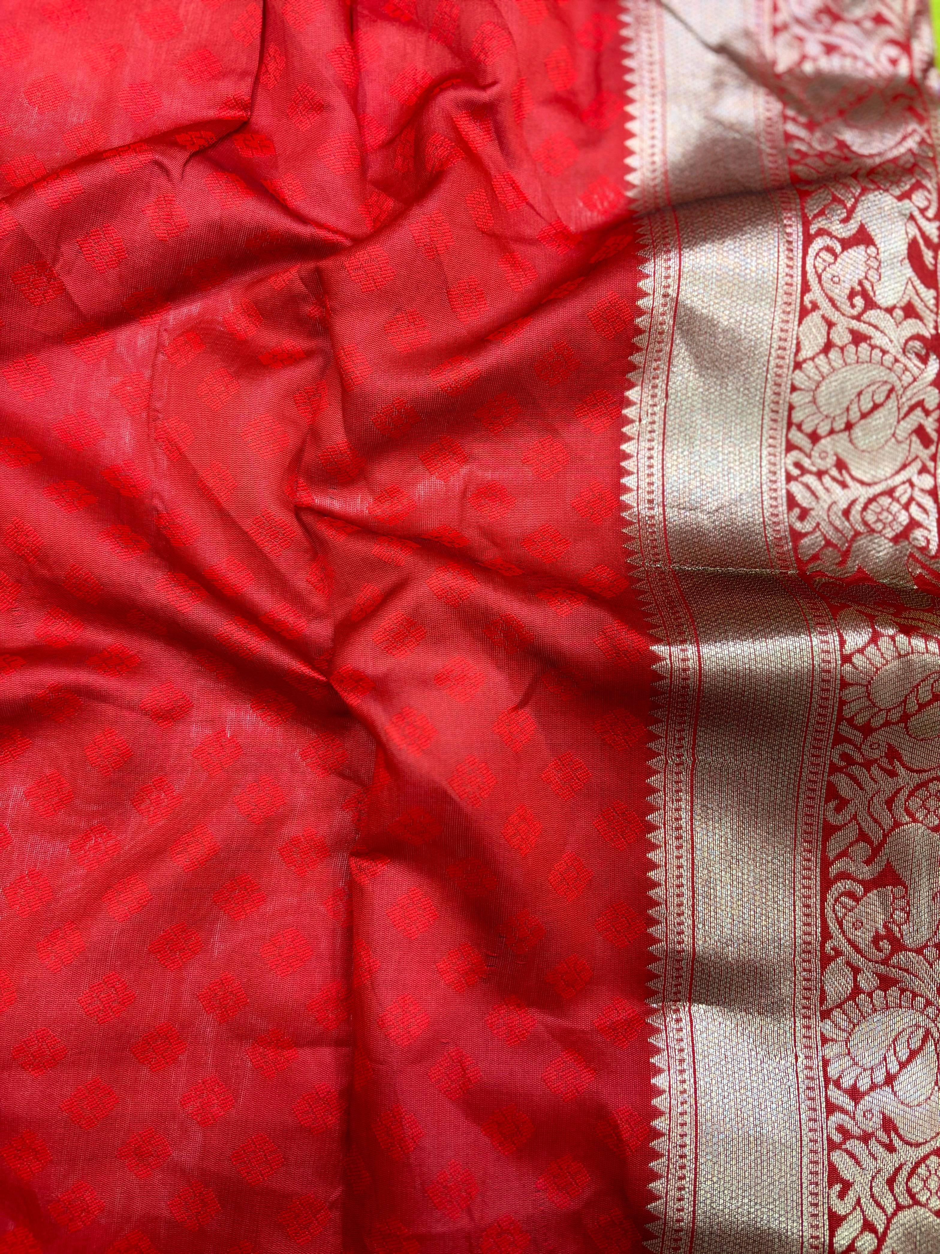 Olive Woven Design Banarasi Saree