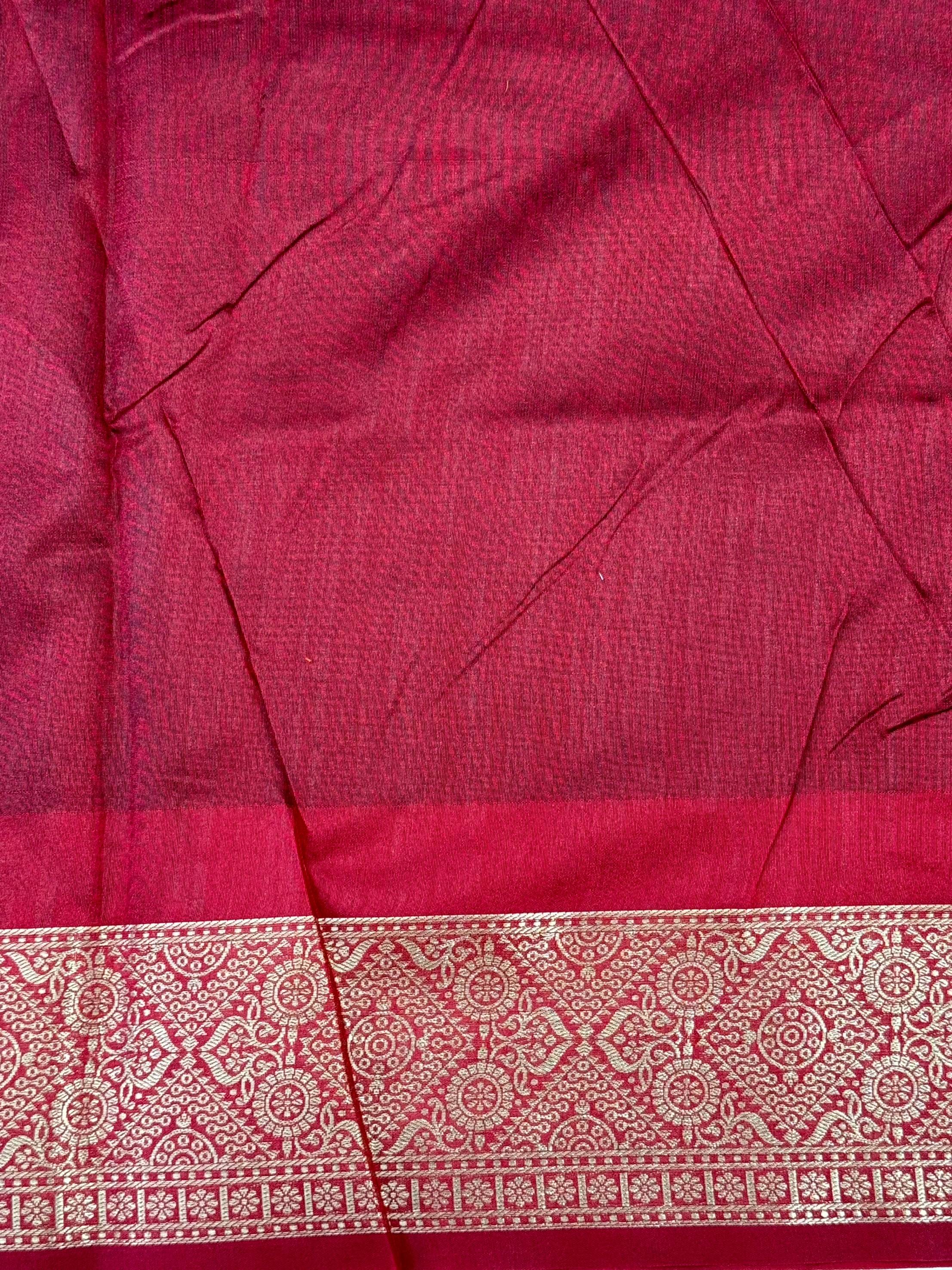 Black Crystal Raw Silk Kanchi Pattu Saree