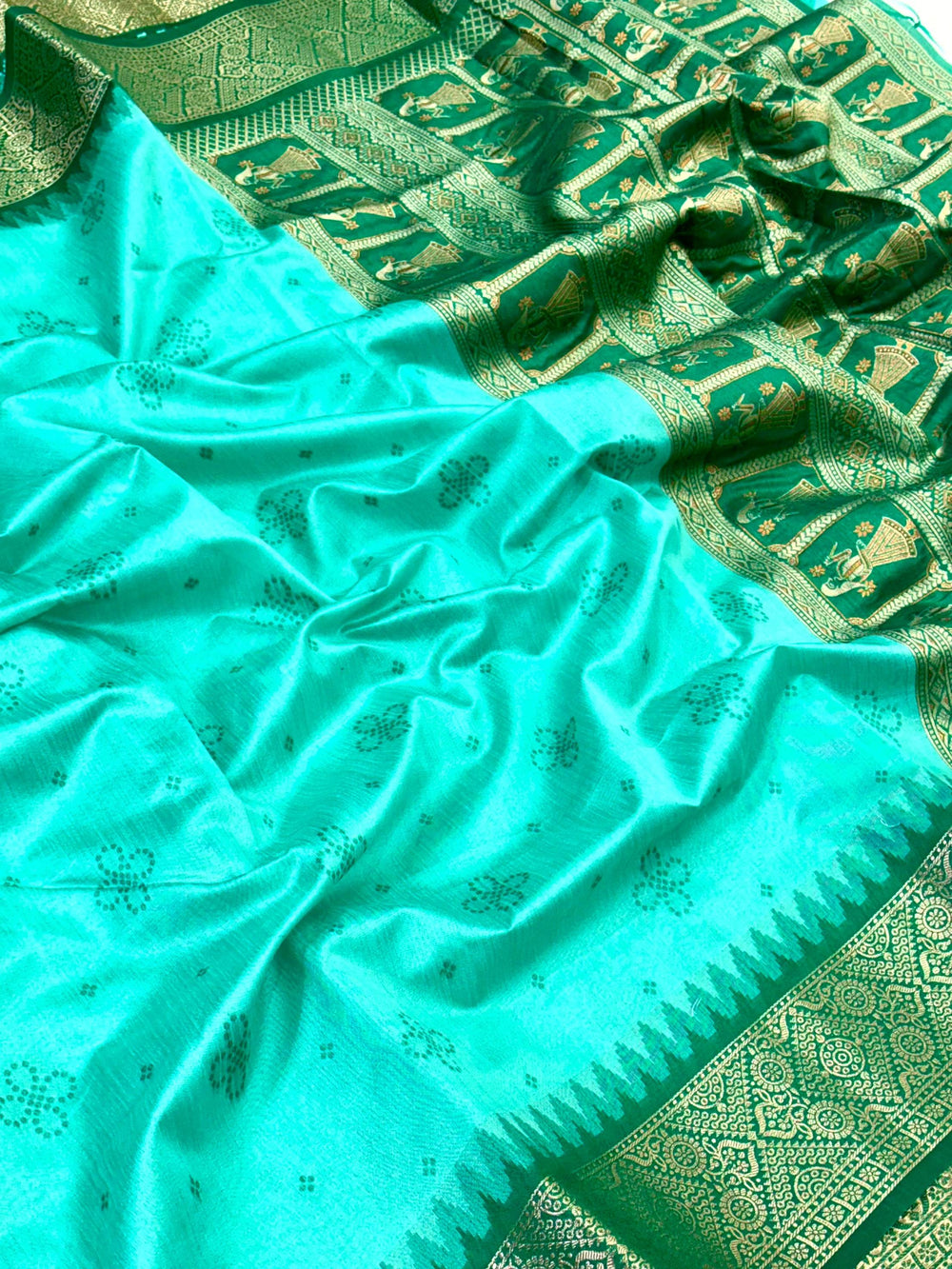 Rama Crystal Raw Silk Kanchi Pattu Saree