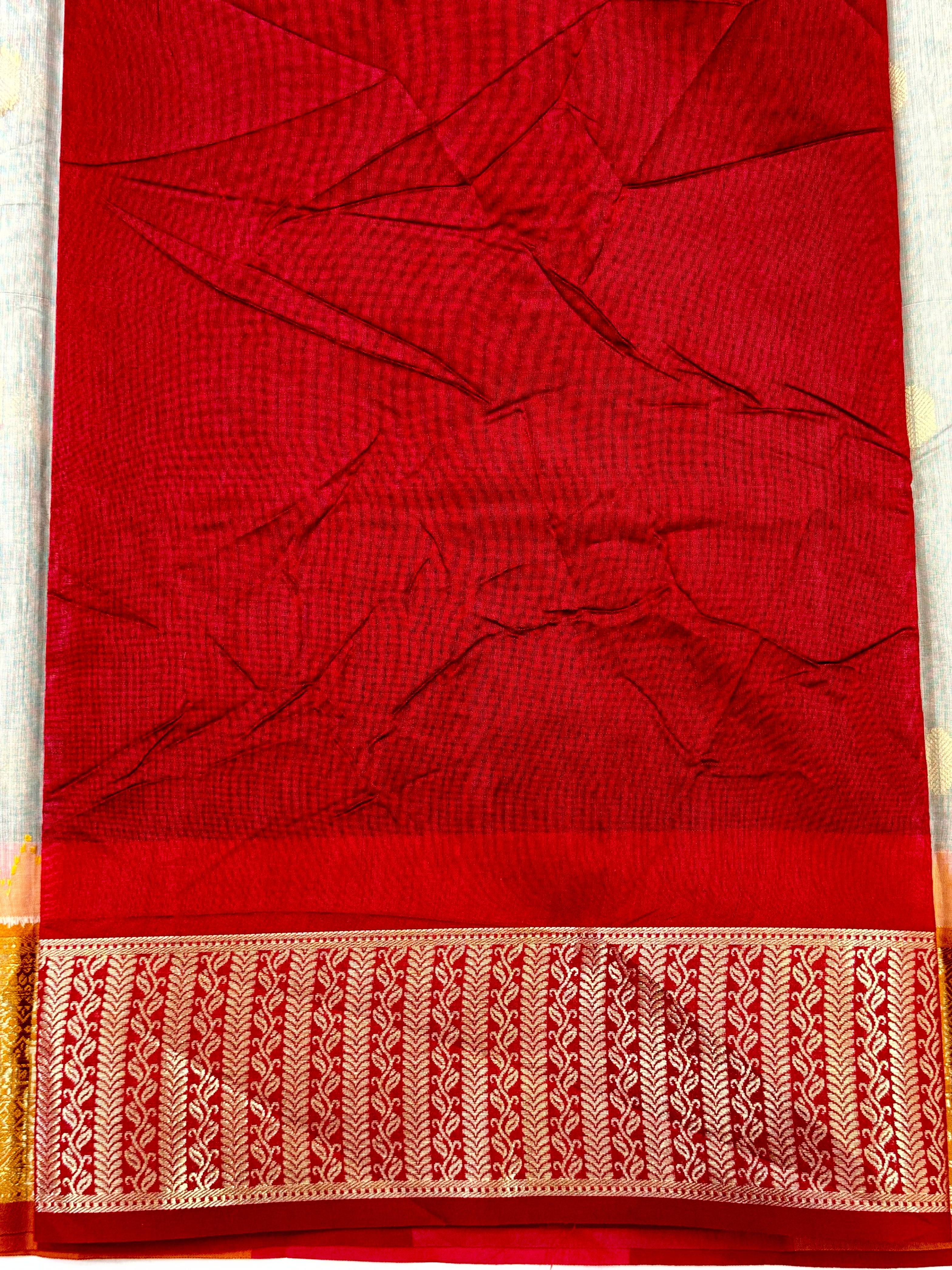 Grey Soft Mull Kanchi Pattu Saree