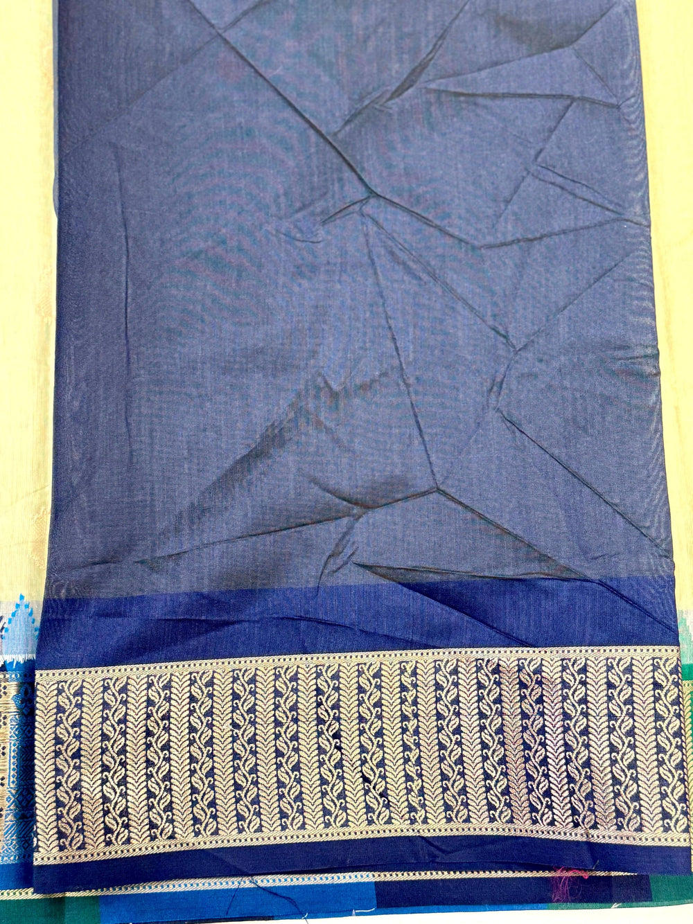 Pista Soft Mull Kanchi Pattu Saree