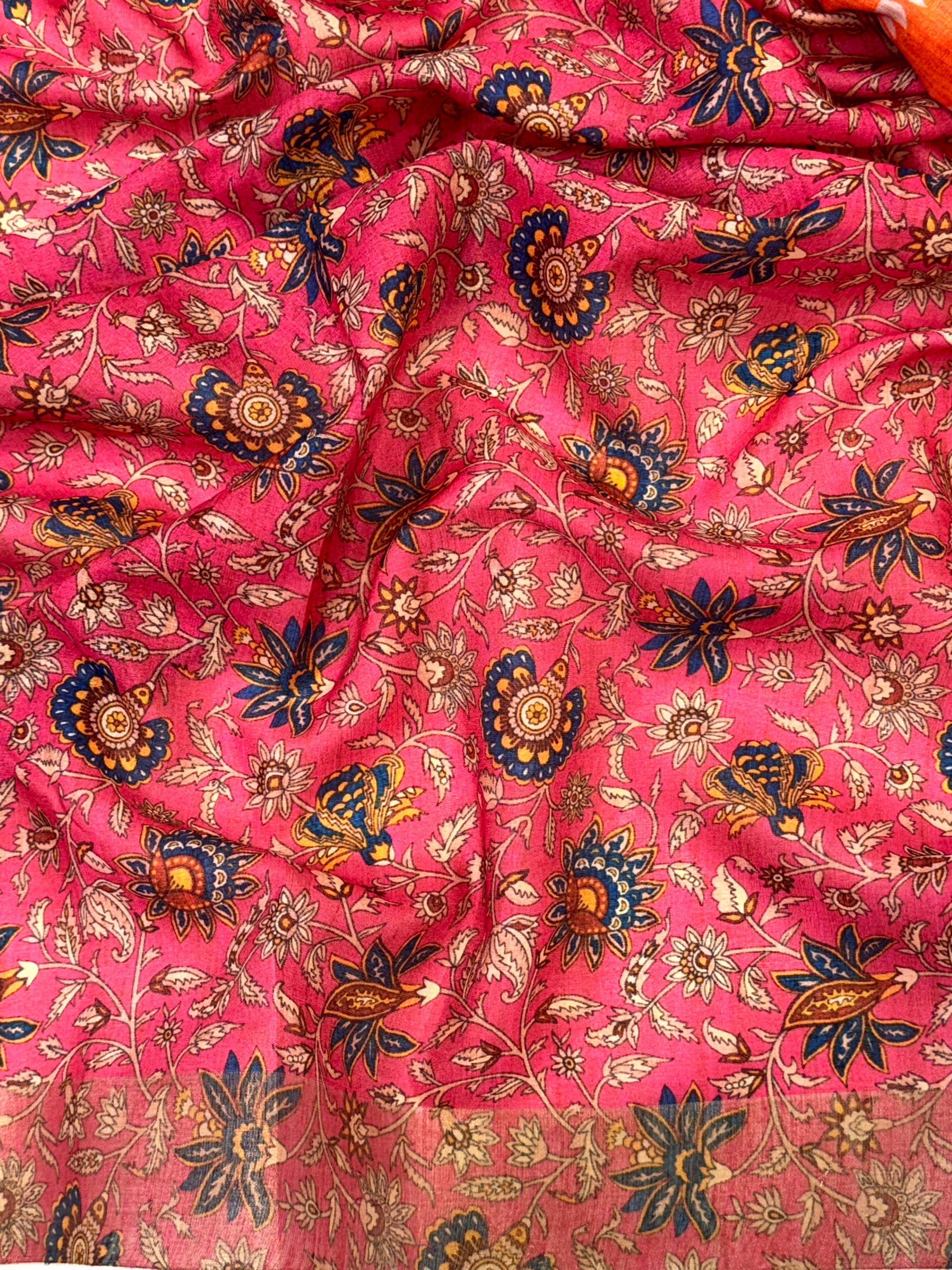 Soft Mul Chanderi Shibori Printed Saree