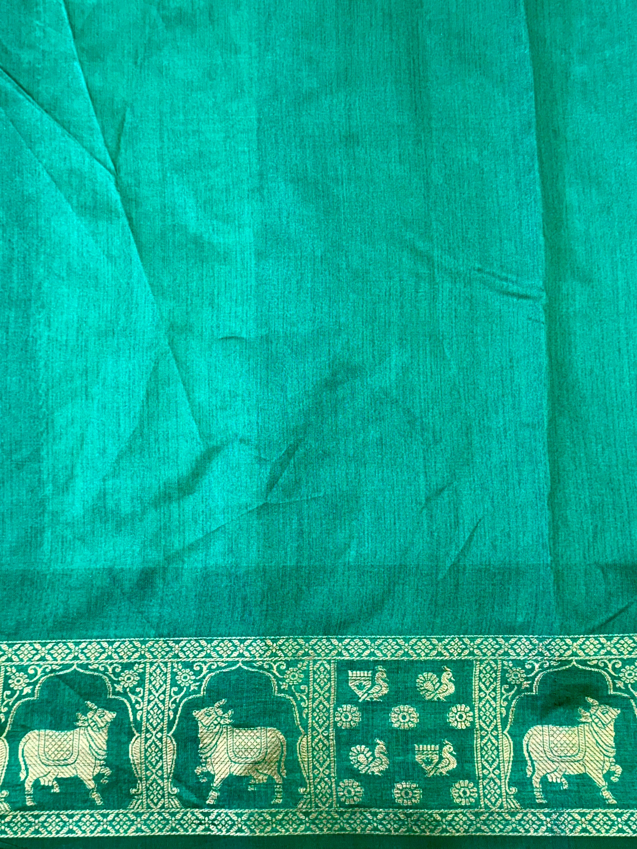 Rama Minakari Kanchi Pattu Raw Silk Saree