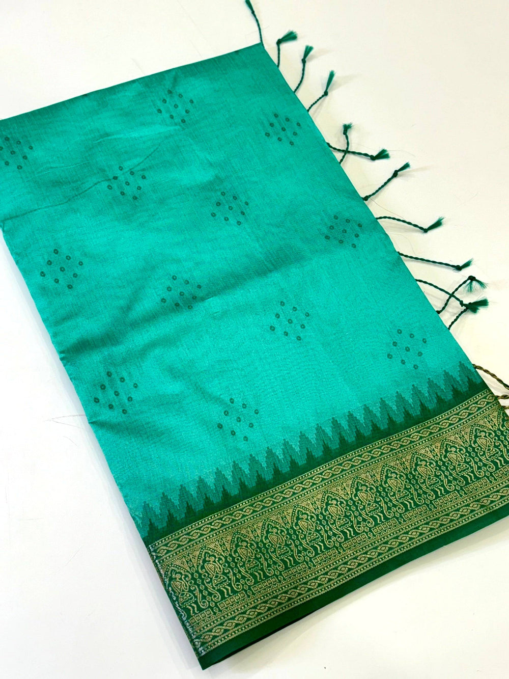 Rama Bandhej Weave Kanchi Pattu Saree