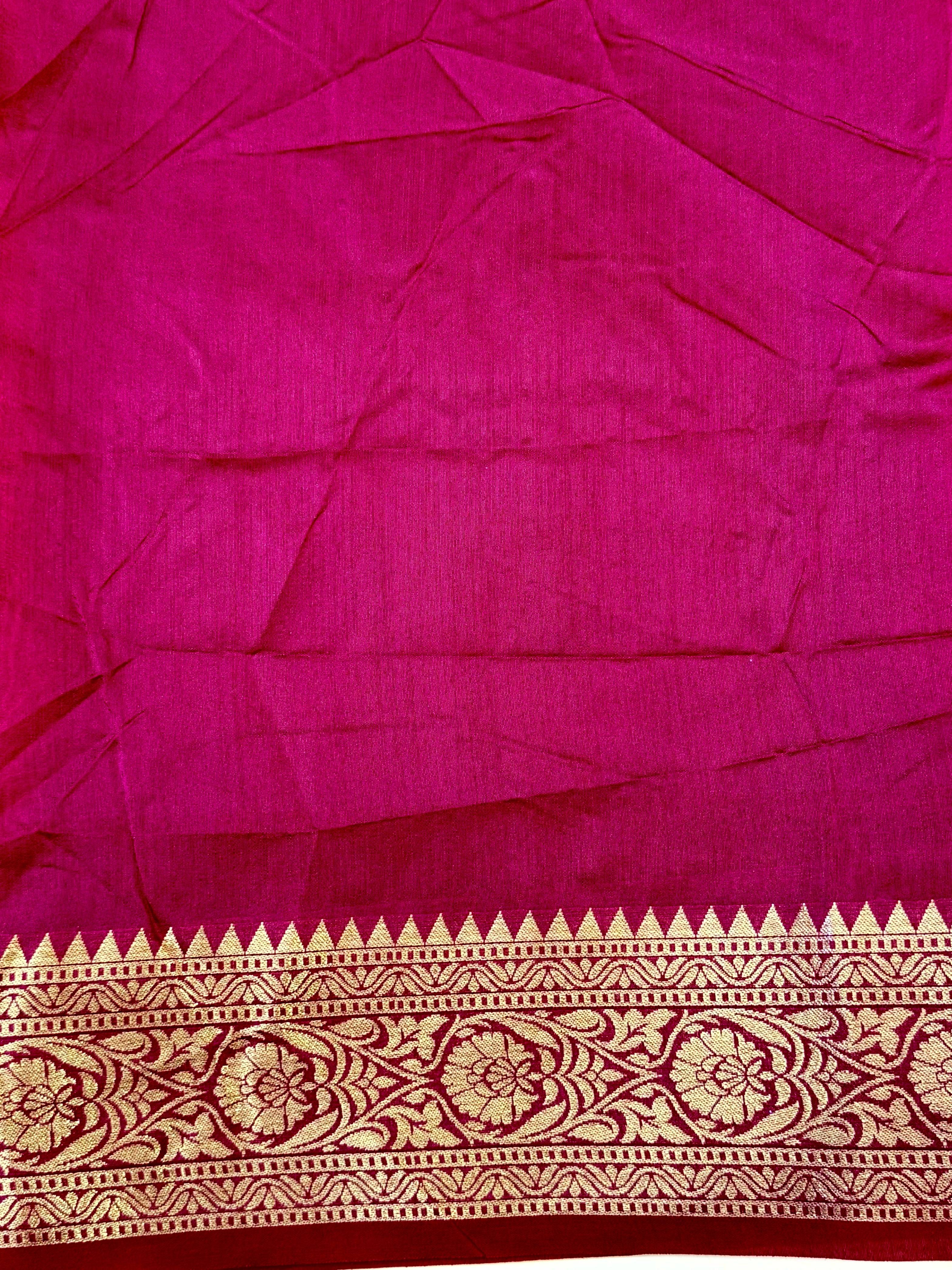 Pink Bandhej Pochampally Raw Silk Saree
