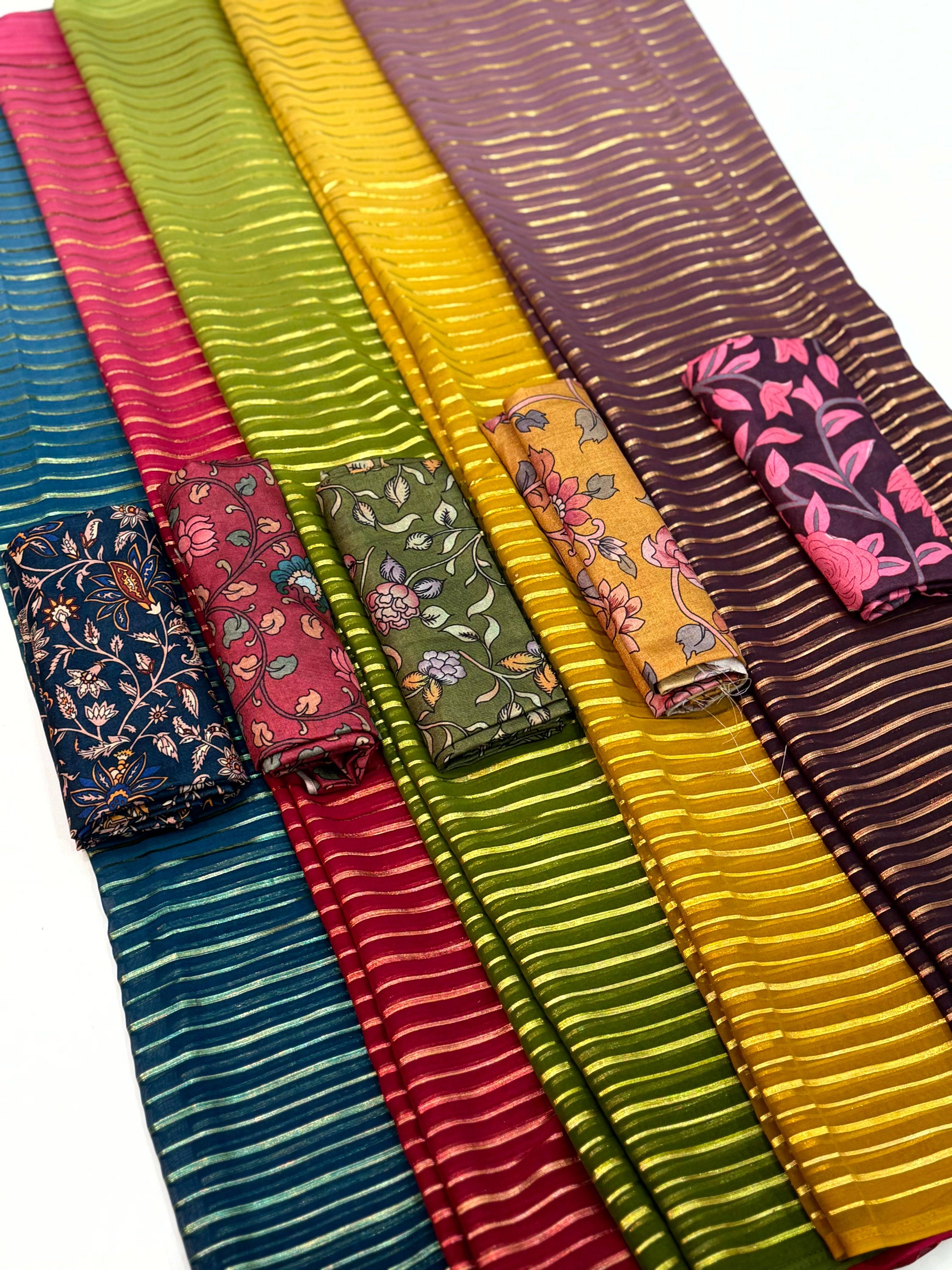 Artistic Soft Chinnon Ombre Saree