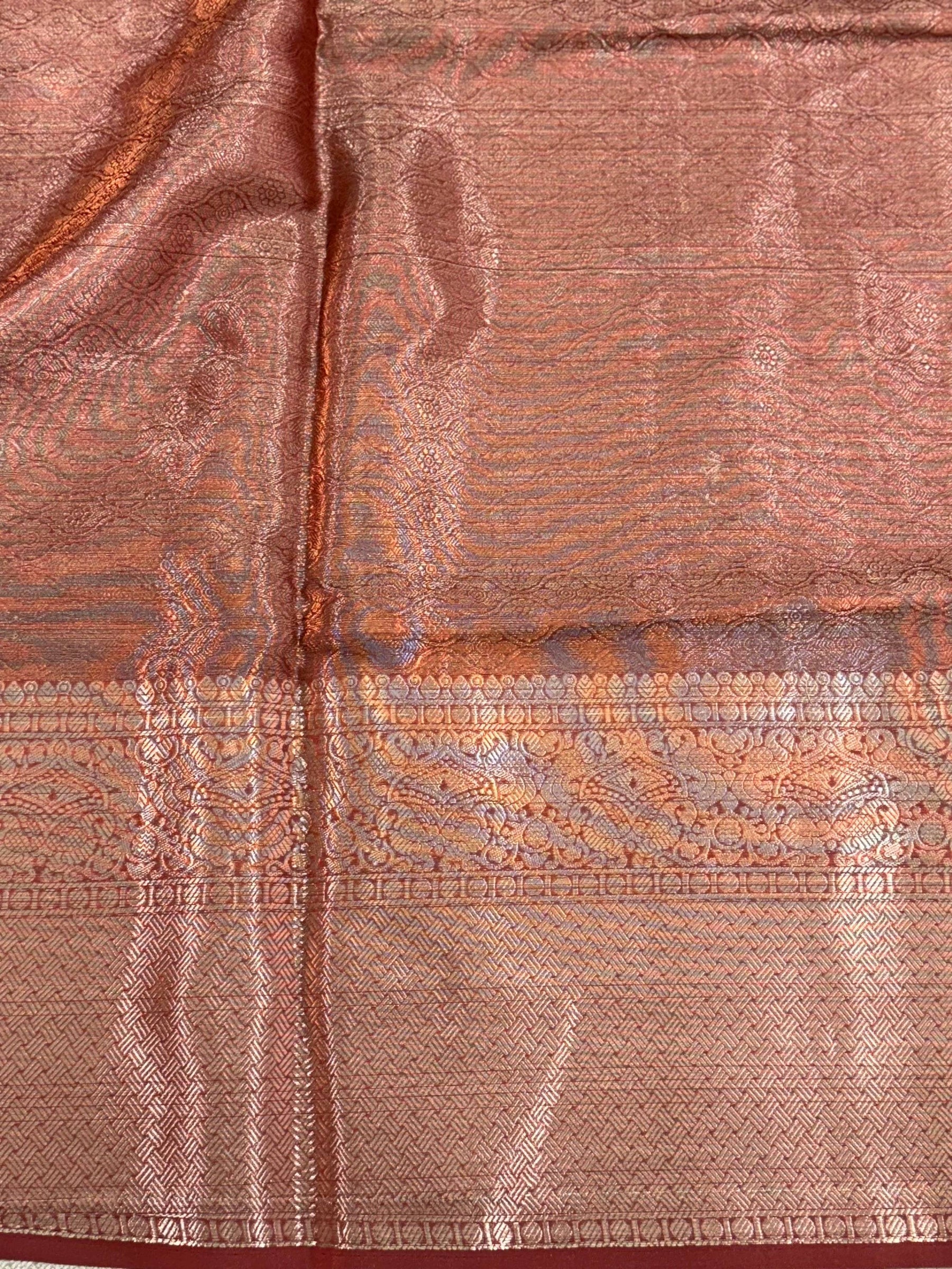 Opulent Kalamkari Kota Doriya Saree