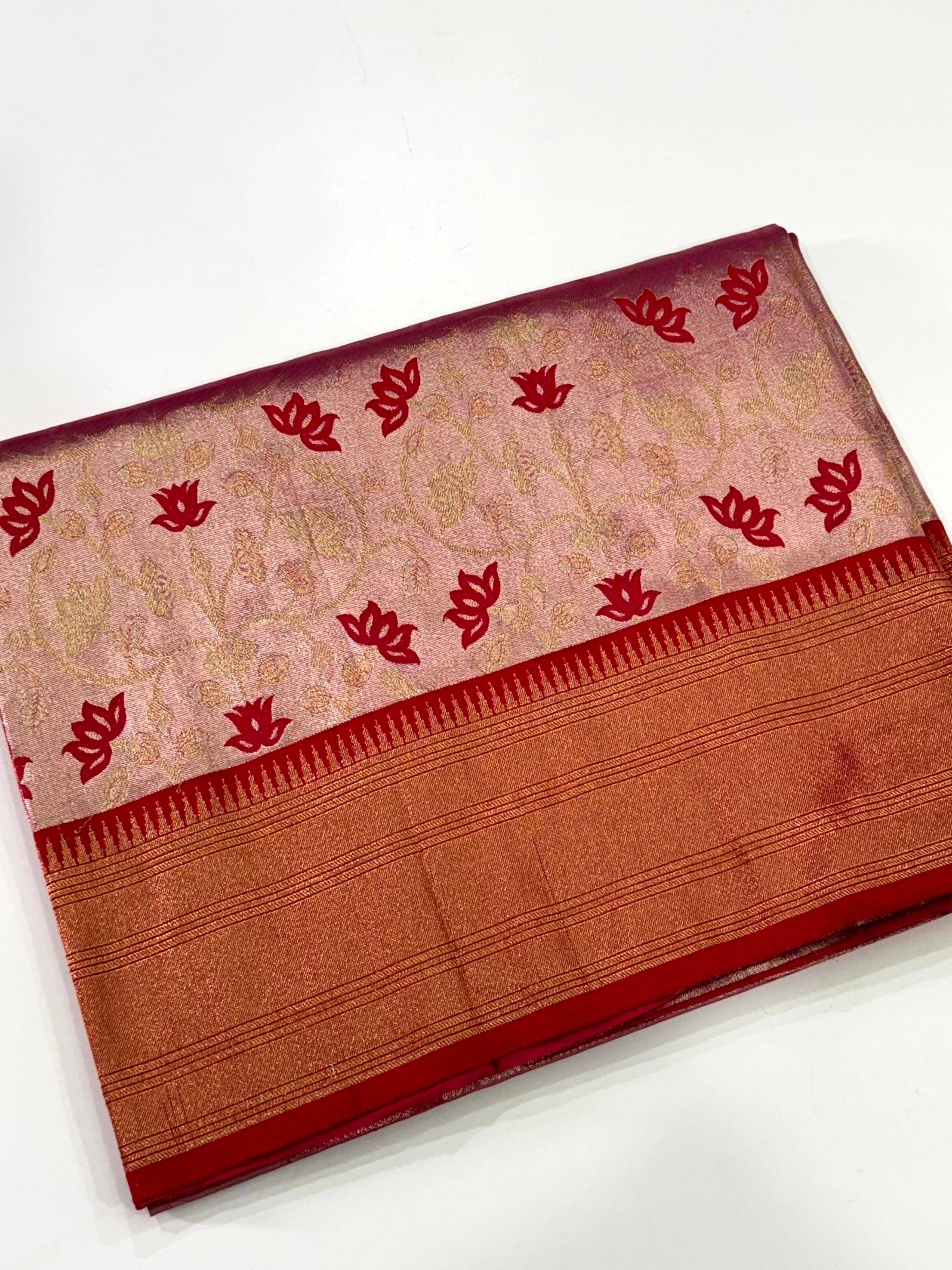 Classic Red Kanjivaram Pattu Saree